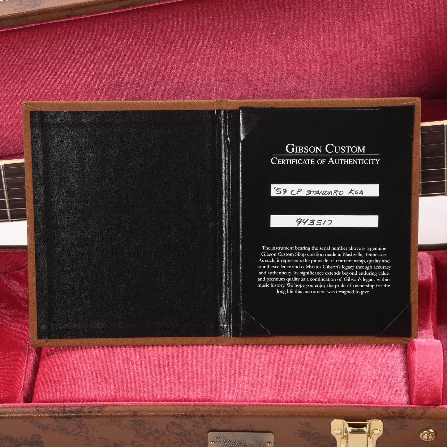 Gibson Custom Shop 1959 Les Paul Standard "CME Spec" Koa Natural VOS Electric Guitars / Solid Body
