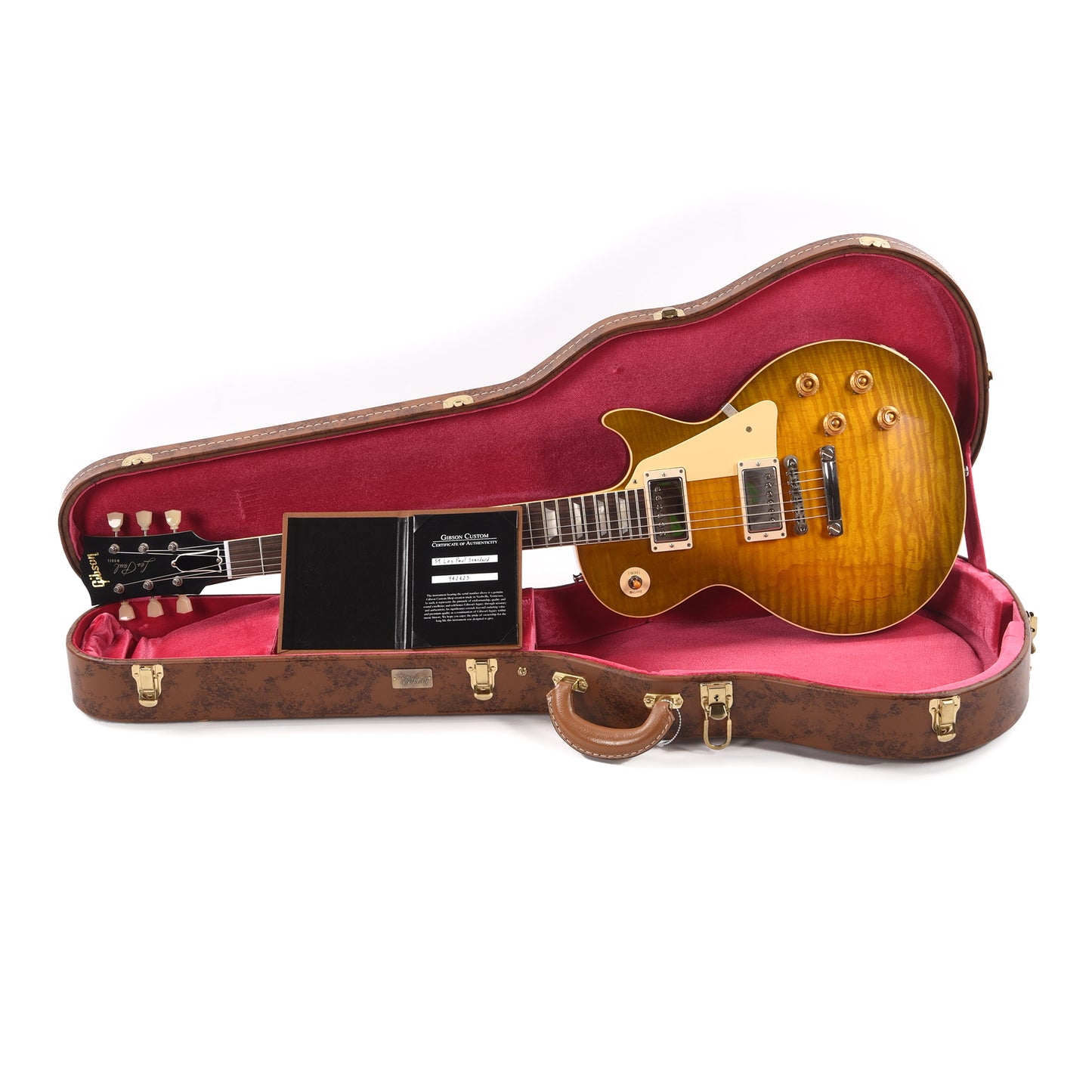 Gibson Custom Shop 1959 Les Paul Standard "CME Spec" One-Piece AAA Maple Green Lemon Fade VOS Electric Guitars / Solid Body