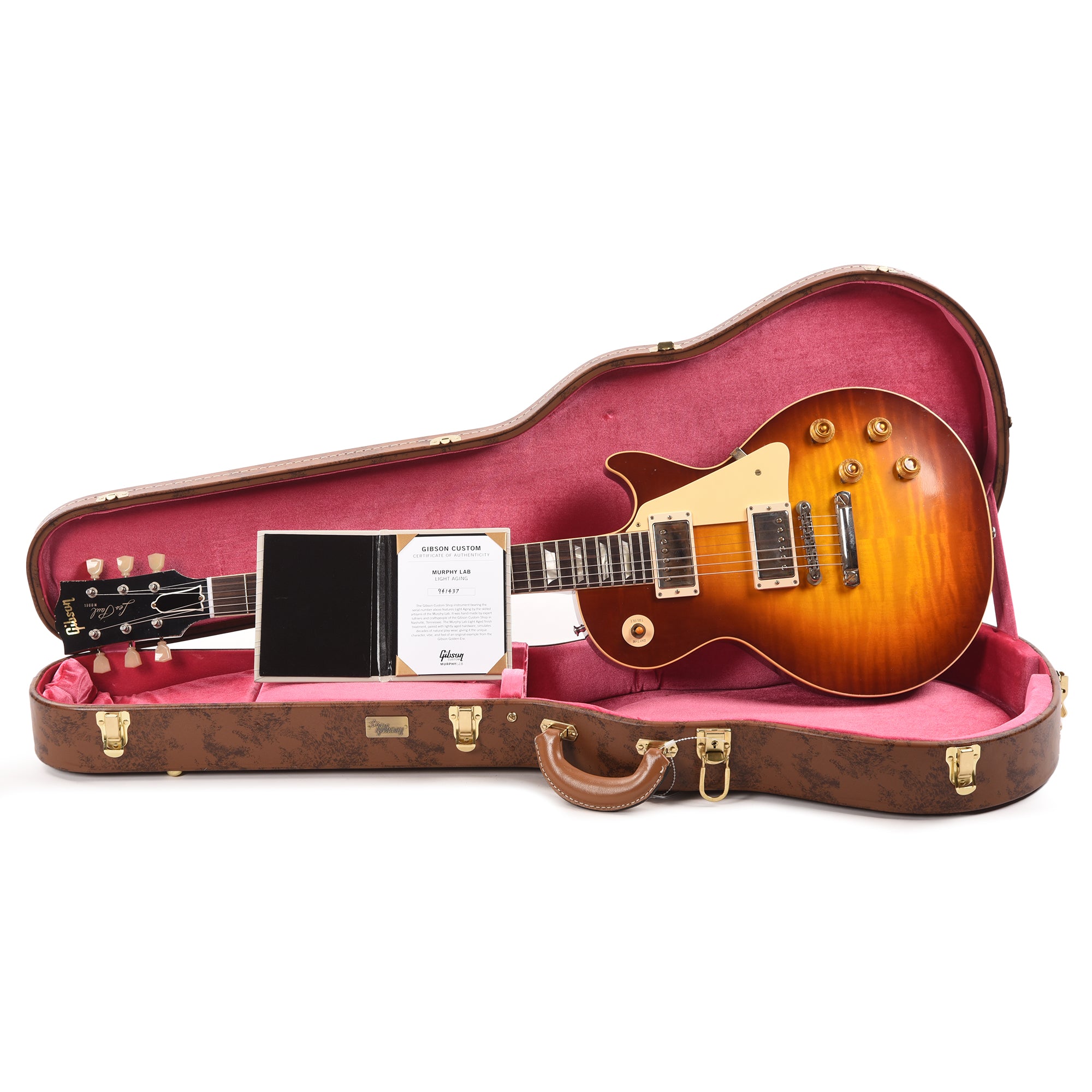 Gibson Custom Shop 1959 Les Paul Standard Reissue Cherry Teaburst Murphy Lab Light Aged Electric Guitars / Solid Body