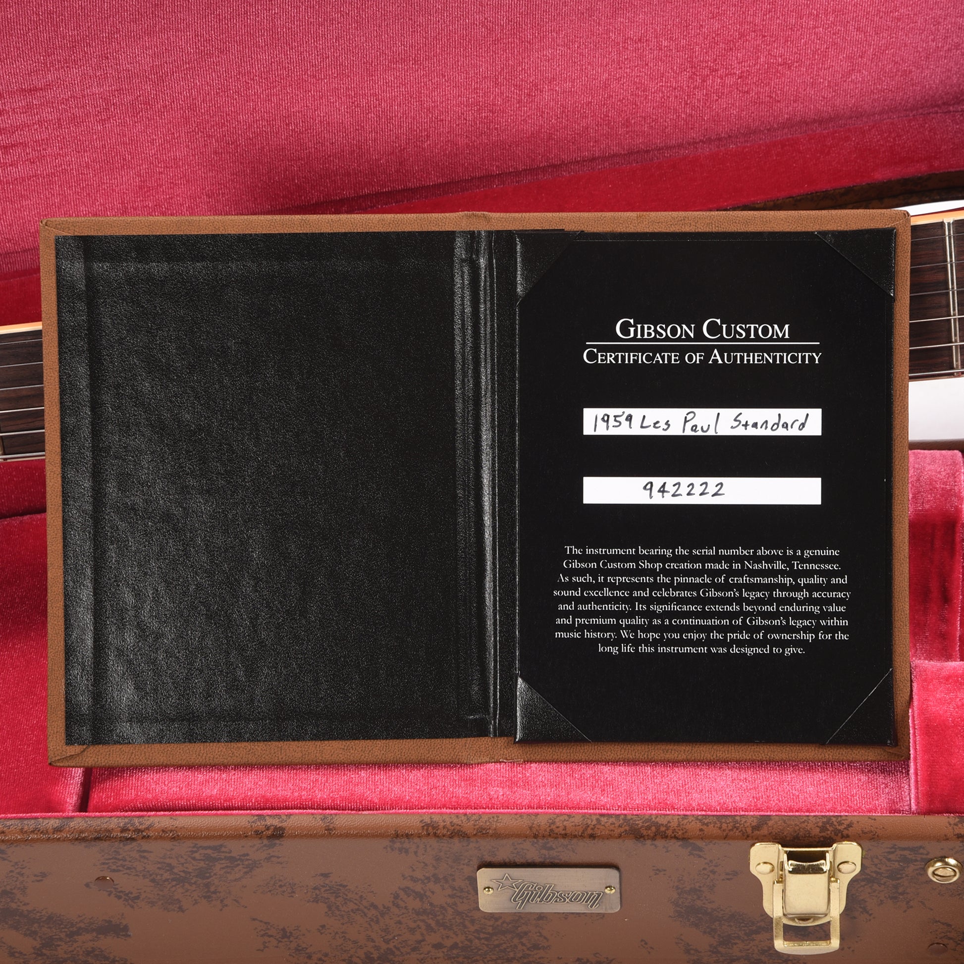 Gibson Custom Shop 1959 Les Paul Standard Reissue Dirty Lemon VOS Electric Guitars / Solid Body