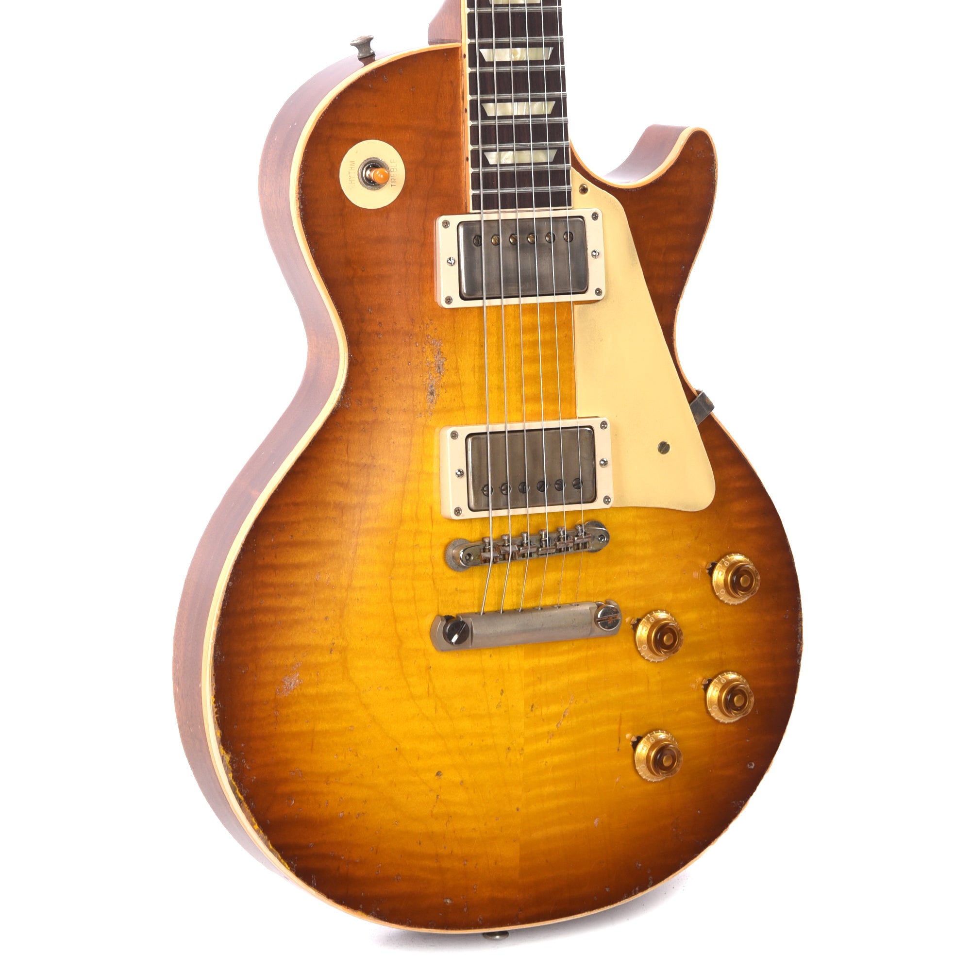Gibson Custom Shop 1959 Les Paul Standard Reissue Golden Poppy Burst Murphy Lab Heavy Electric Guitars / Solid Body