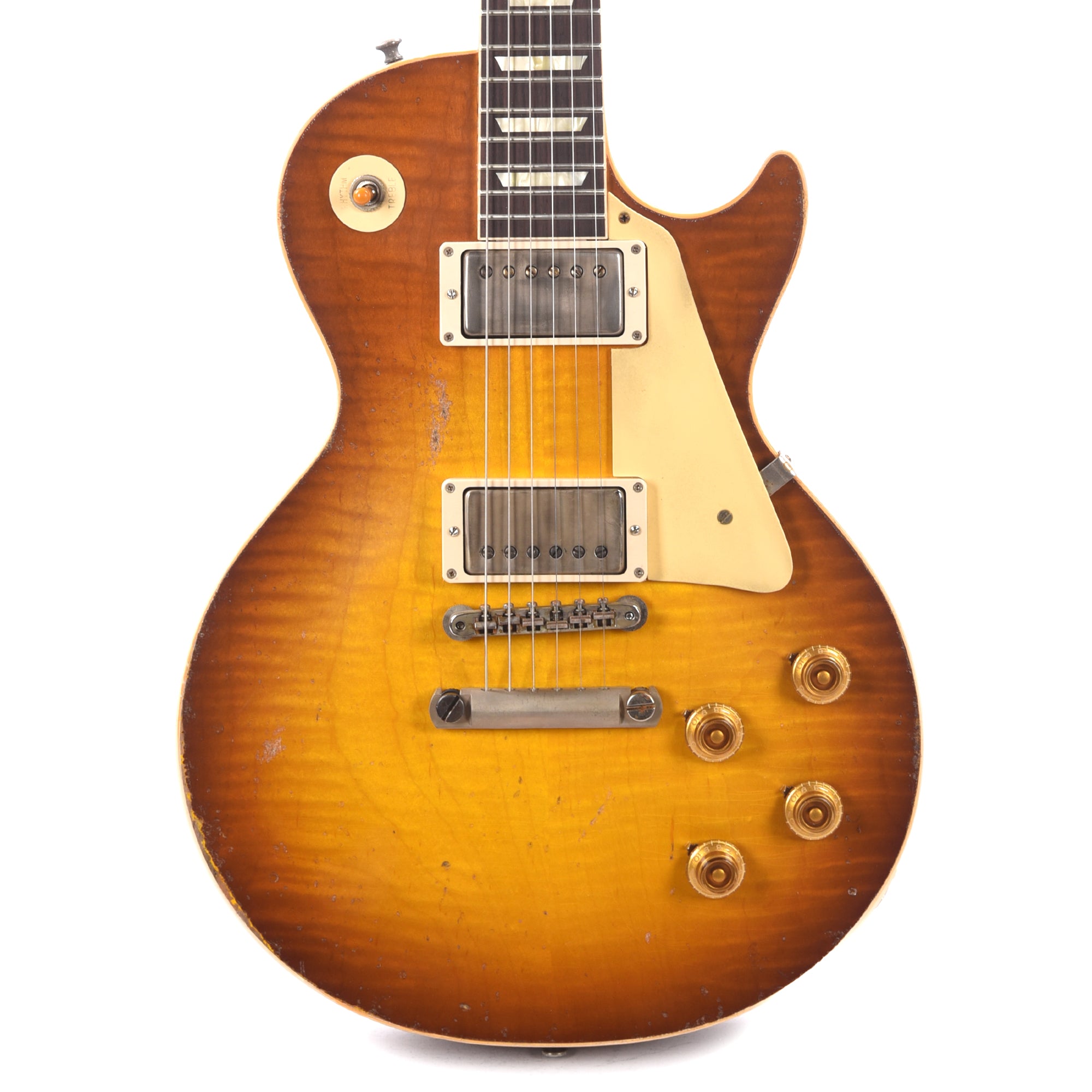 Gibson Custom Shop 1959 Les Paul Standard Reissue Golden Poppy Burst Murphy Lab Heavy Electric Guitars / Solid Body
