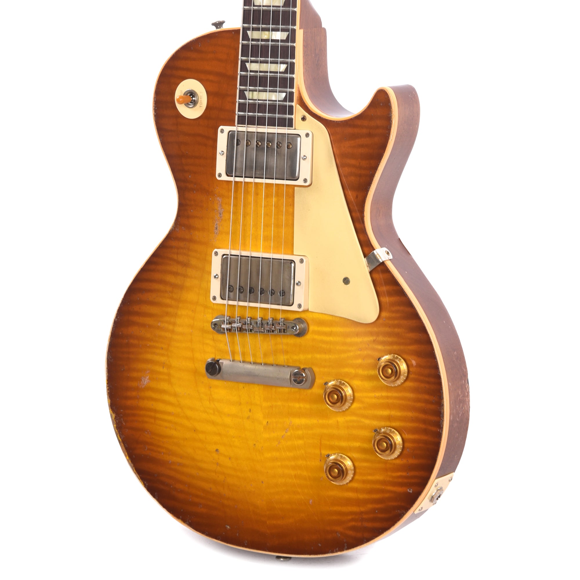 Gibson Custom Shop 1959 Les Paul Standard Reissue Golden Poppy Burst Murphy Lab Heavy Electric Guitars / Solid Body