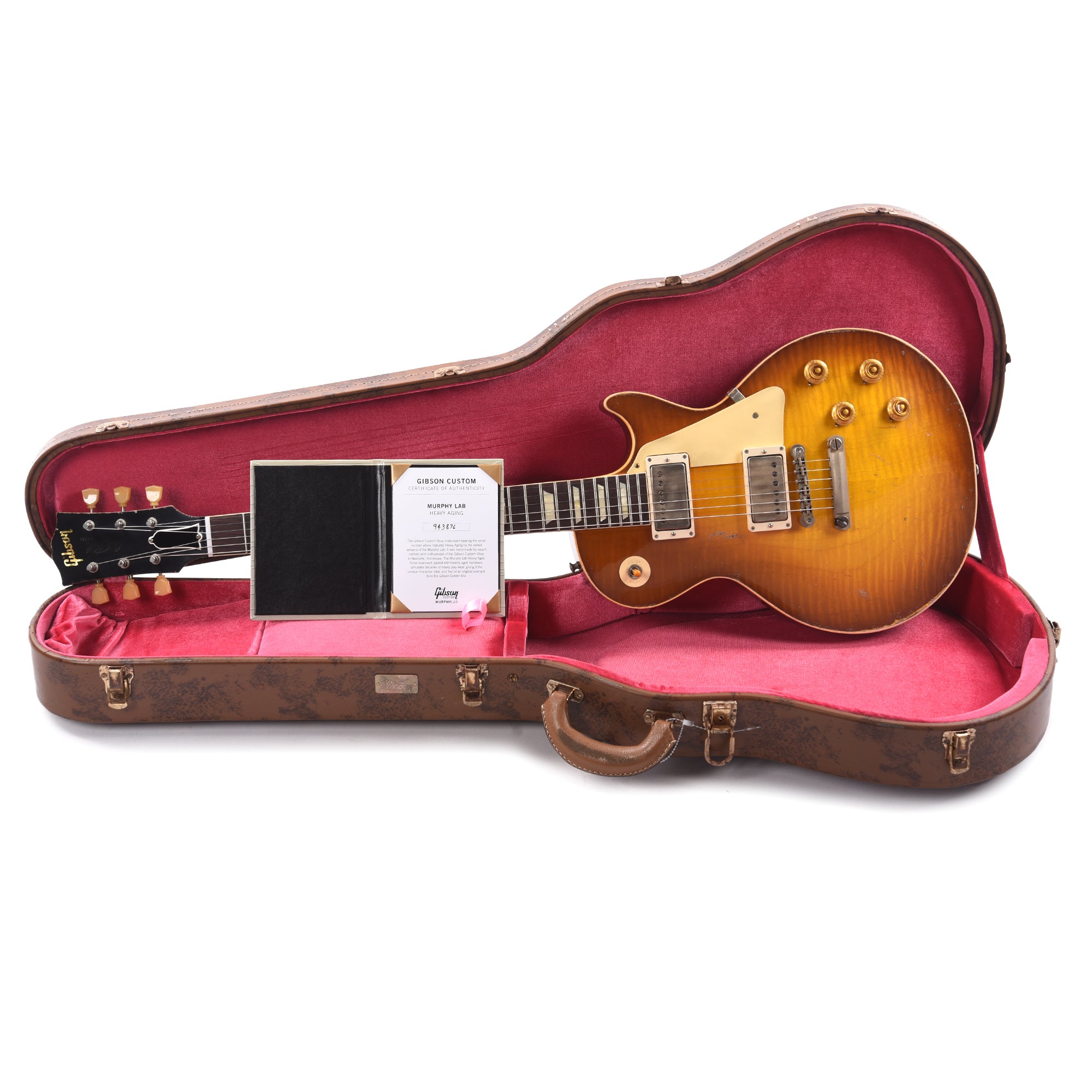 Gibson Custom Shop 1959 Les Paul Standard Reissue Golden Poppy Burst Murphy Lab Heavy Electric Guitars / Solid Body