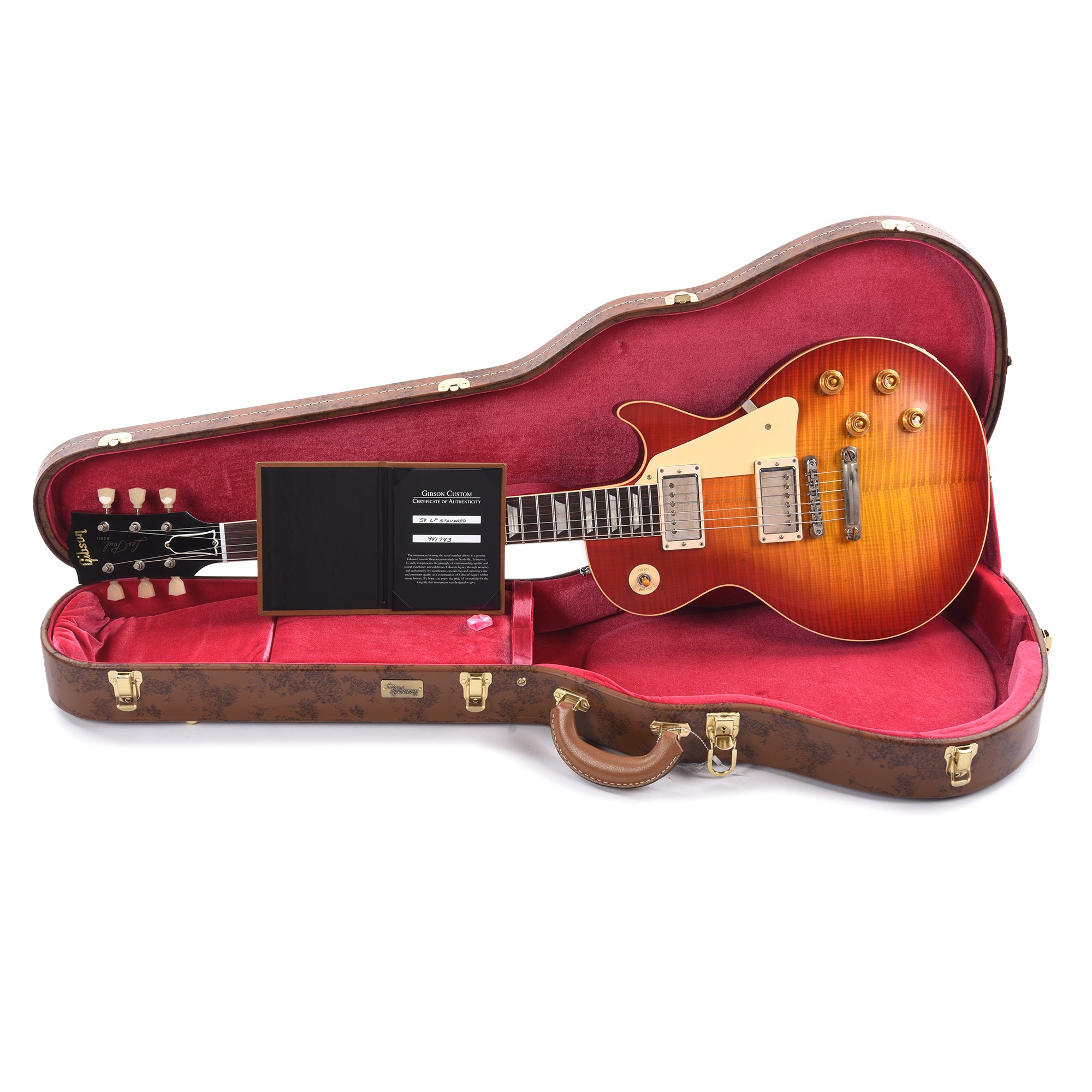 Gibson Custom Shop 1959 Les Paul Standard Reissue Washed Cherry Sunburst VOS Electric Guitars / Solid Body