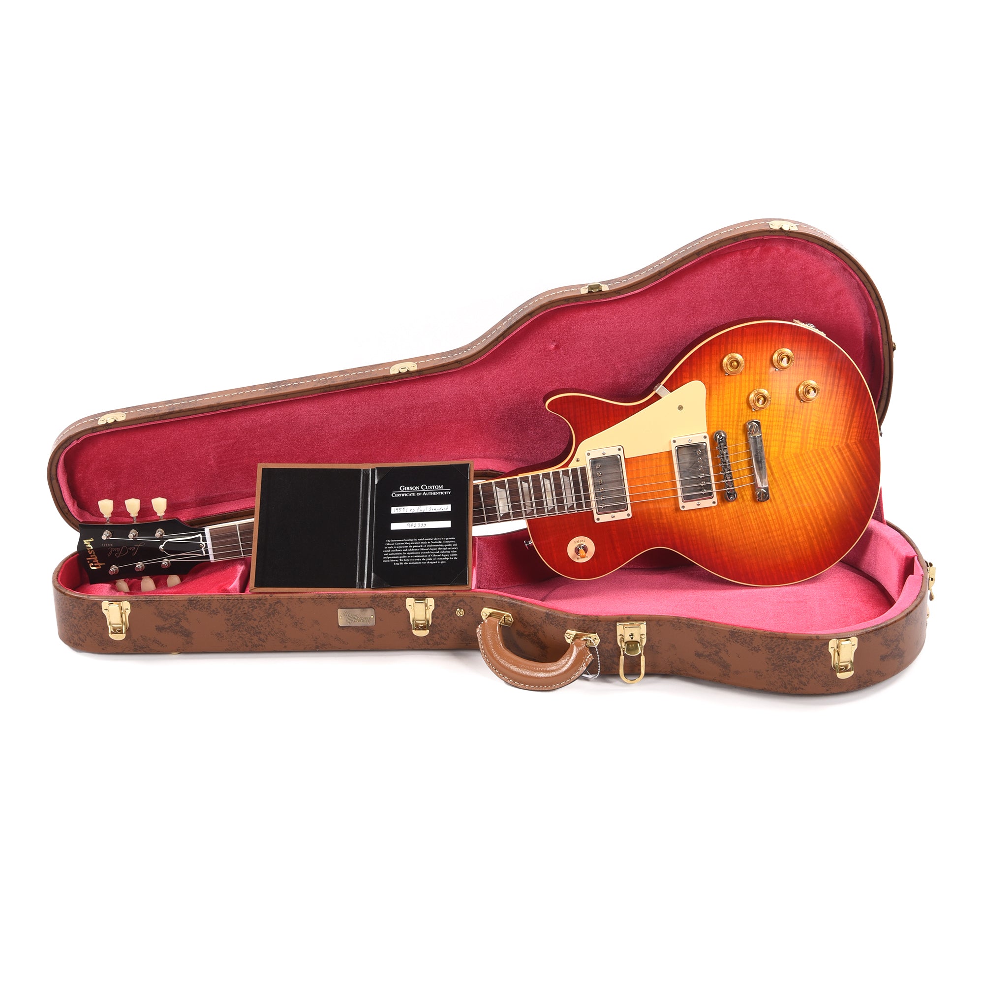 Gibson Custom Shop 1959 Les Paul Standard Reissue Washed Cherry Sunburst VOS Electric Guitars / Solid Body