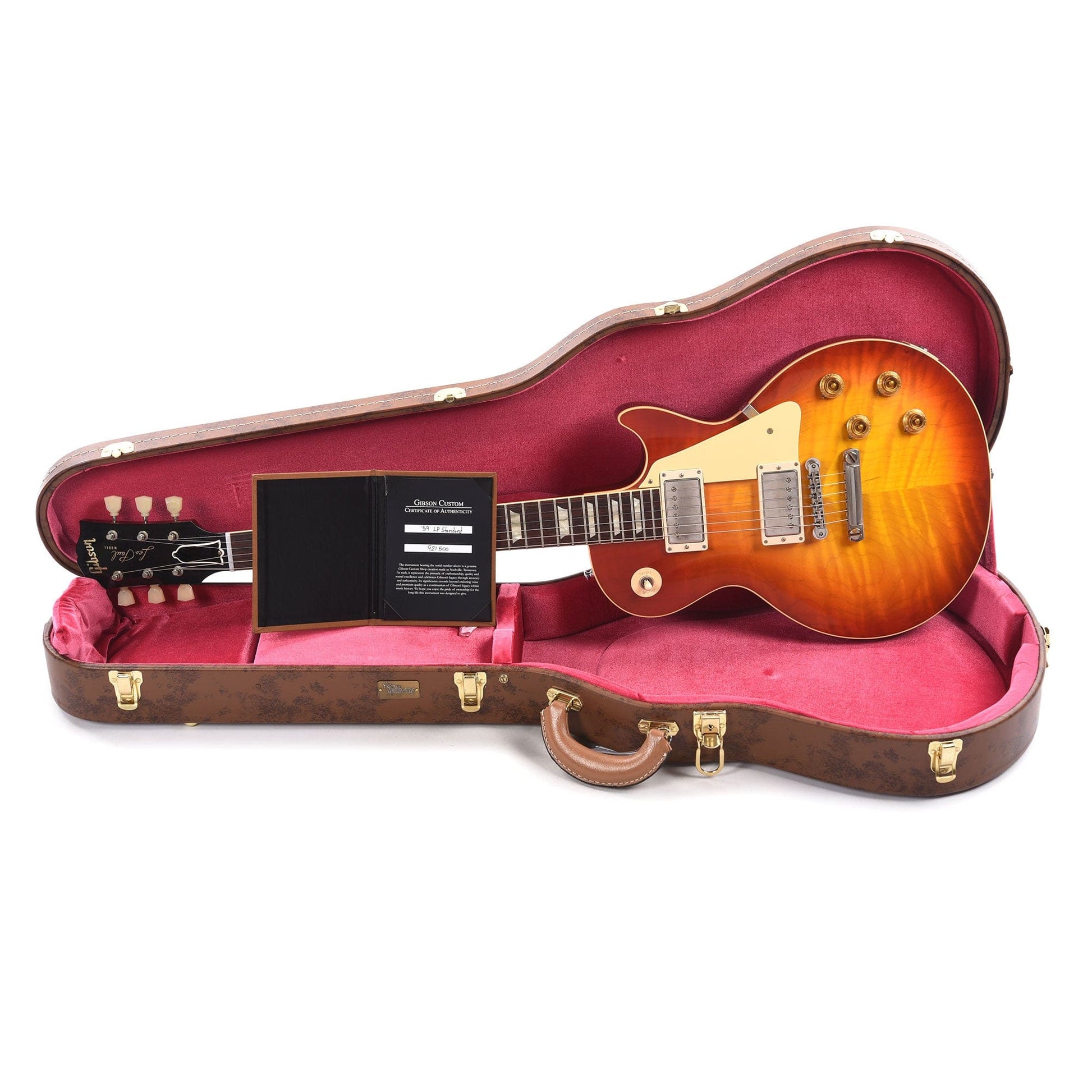 Gibson Custom Shop 1959 Les Paul Standard Washed Cherry Sunburst VOS Electric Guitars / Solid Body