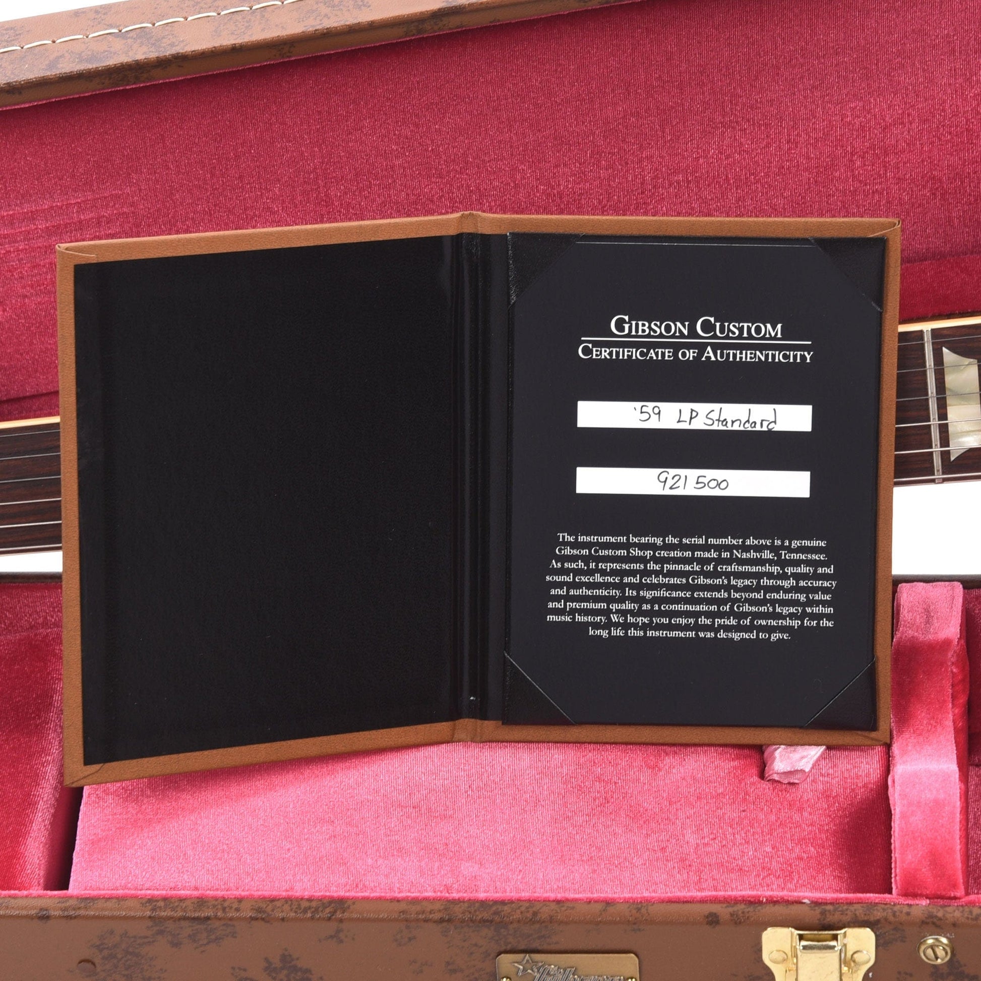 Gibson Custom Shop 1959 Les Paul Standard Washed Cherry Sunburst VOS Electric Guitars / Solid Body