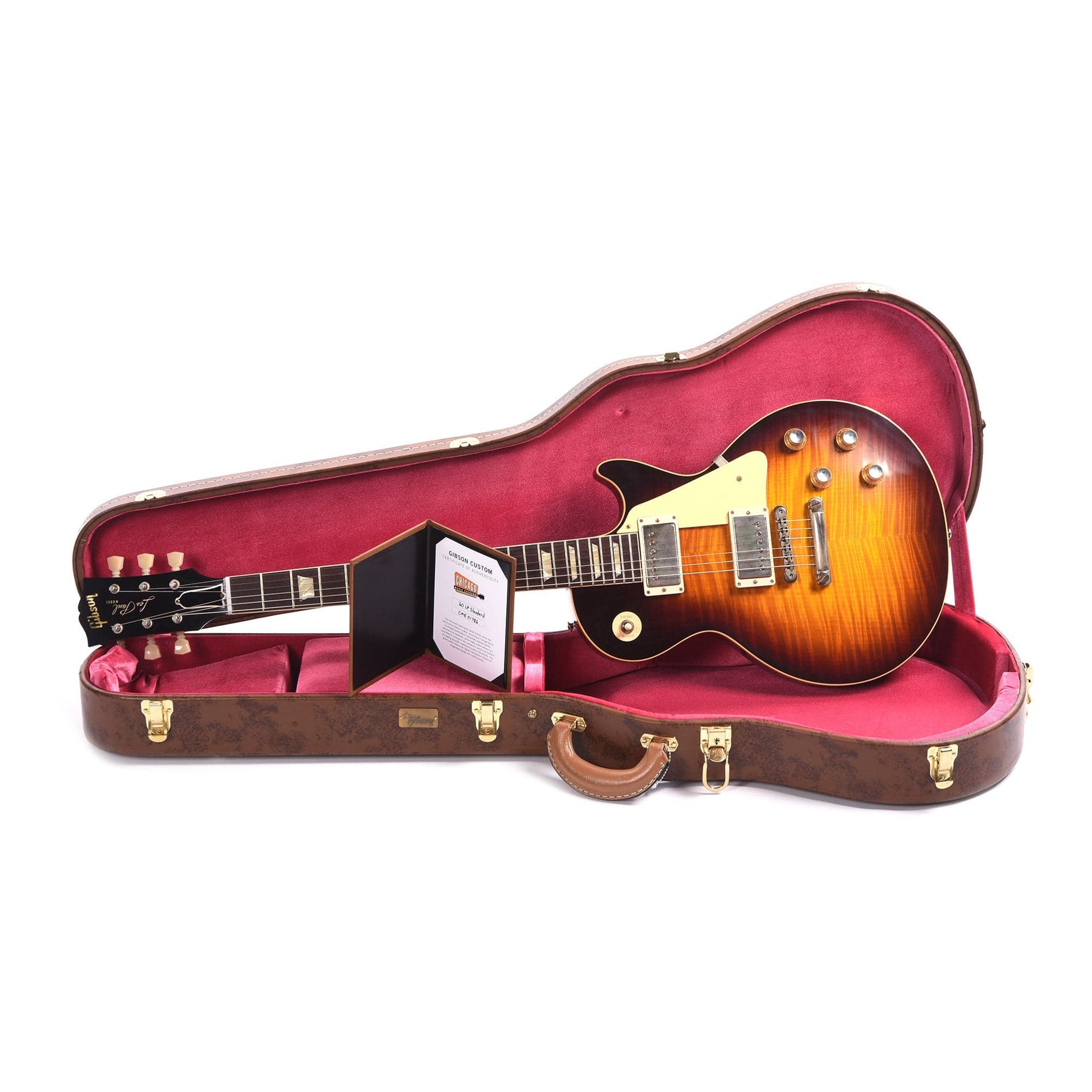 Gibson Custom Shop 1960 Les Paul Standard "CME Spec" Washed Bourbon Burst VOS w/60 V2 Neck Electric Guitars / Solid Body