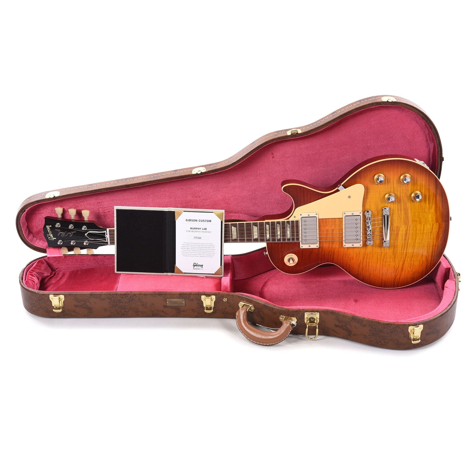 Gibson Custom Shop 1960 Les Paul Standard Murphy Painted Murphy Burst Gloss w/60 V2 Neck Profile Electric Guitars / Solid Body