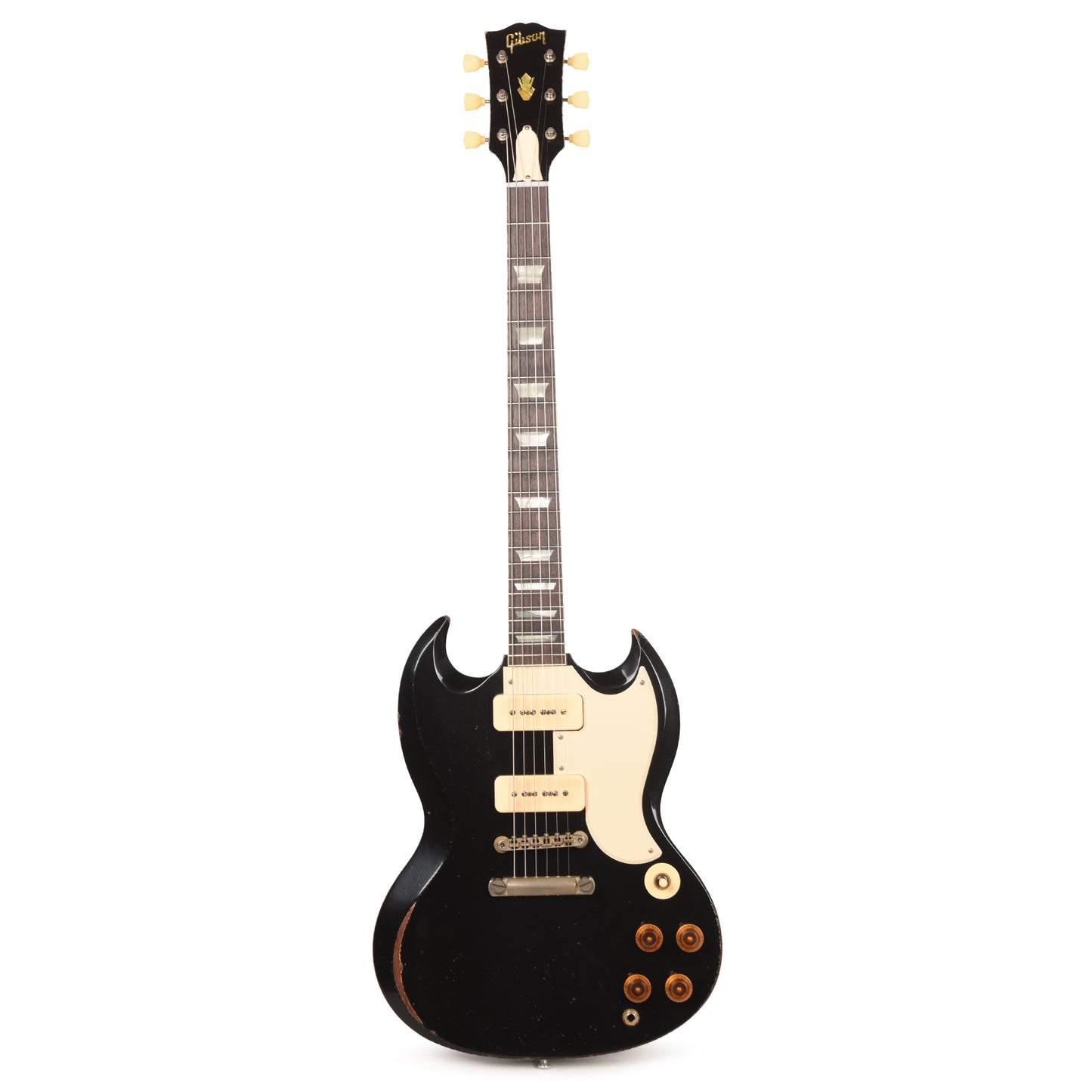 Gibson Custom Shop 1961 Les Paul SG Standard Antique Double Ebony Lab Heavy Aged w/P90s Electric Guitars / Solid Body