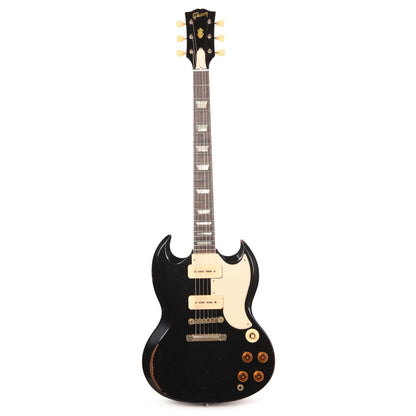 Gibson Custom Shop 1961 Les Paul SG Standard Antique Double Ebony Lab Heavy Aged w/P90s Electric Guitars / Solid Body