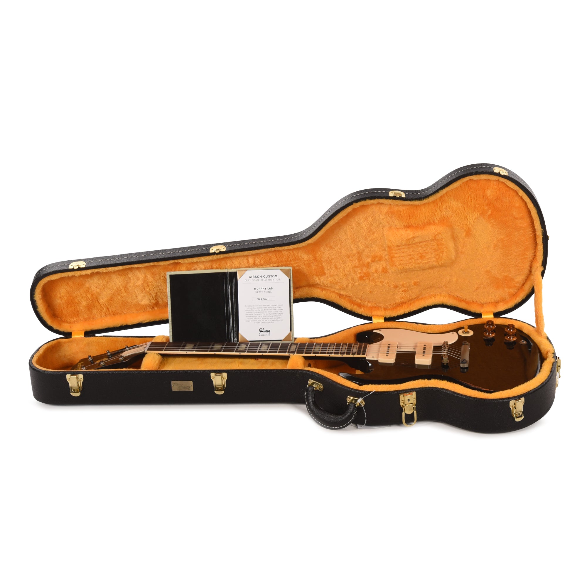 Gibson Custom Shop 1961 Les Paul SG Standard Antique Double Ebony Lab Heavy Aged w/P90s Electric Guitars / Solid Body