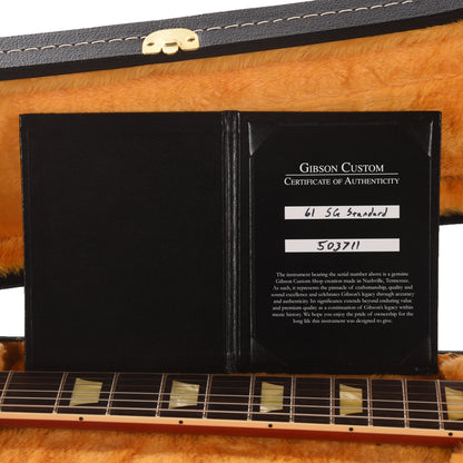 Gibson Custom Shop 1961 Les Paul SG Standard "CME Spec" Antique Cardinal Red VOS w/Long Maestro Vibrola & Double White Custom "S" Buckers Electric Guitars / Solid Body