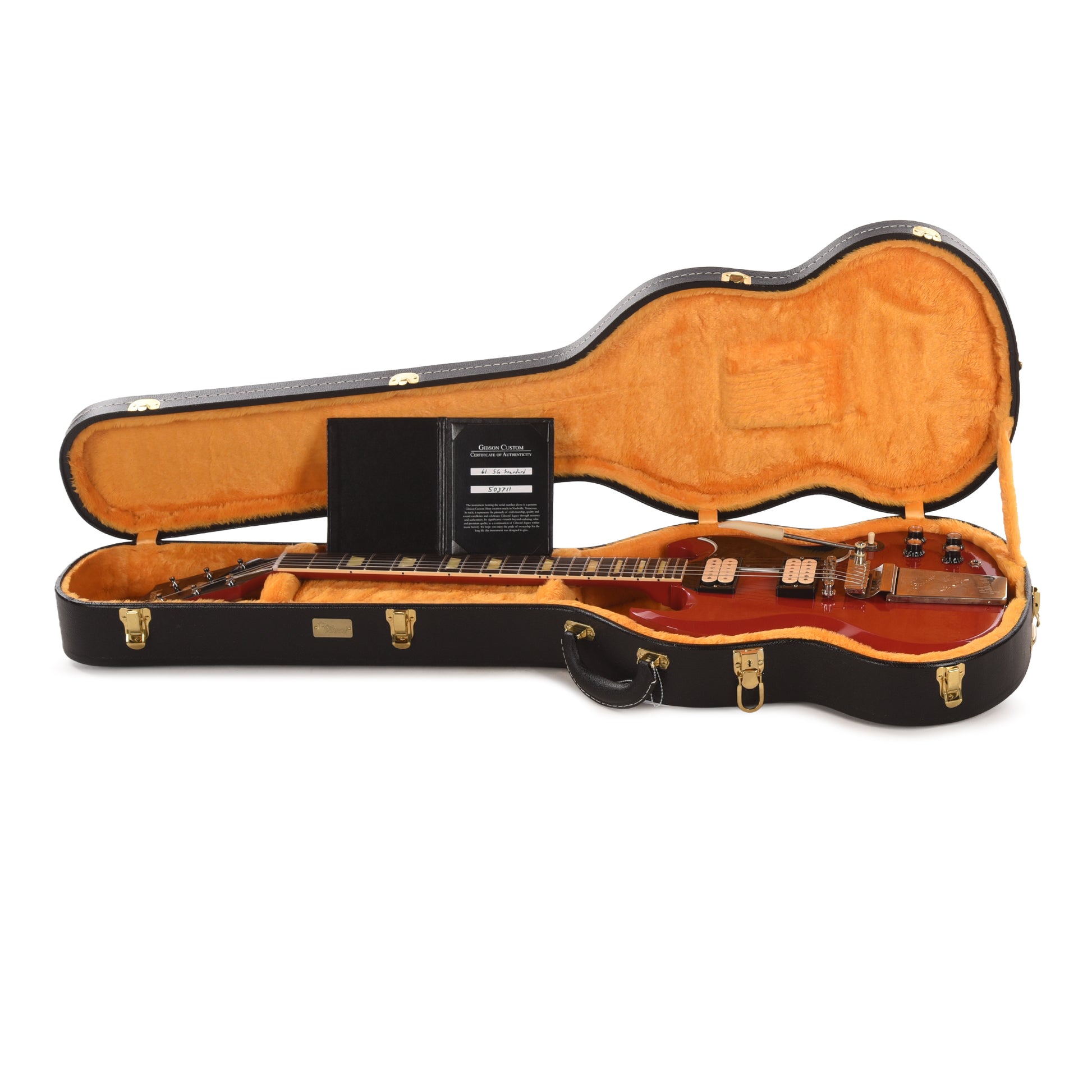 Gibson Custom Shop 1961 Les Paul SG Standard "CME Spec" Antique Cardinal Red VOS w/Long Maestro Vibrola & Double White Custom "S" Buckers Electric Guitars / Solid Body