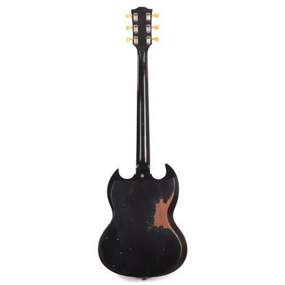 Gibson Custom Shop 1961 Les Paul SG Standard "CME Spec" Antique Ebony Murphy Lab Heavy Aged NH w/Long Maestro Vibrola & Double White Custom "S" Buckers Electric Guitars / Solid Body