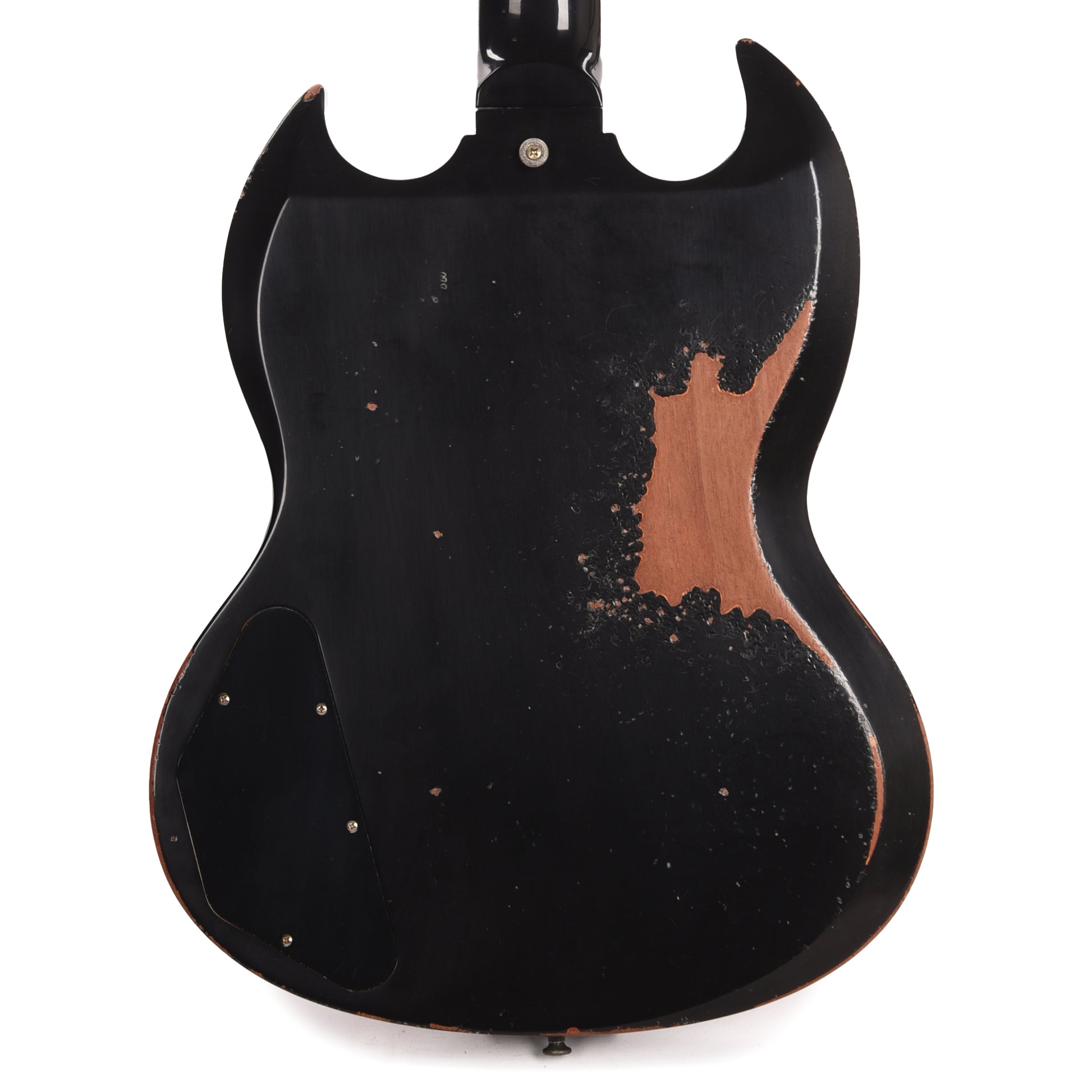 Gibson Custom Shop 1961 Les Paul SG Standard "CME Spec" Antique Ebony Murphy Lab Heavy Aged NH w/Long Maestro Vibrola & Double White Custom "S" Buckers Electric Guitars / Solid Body