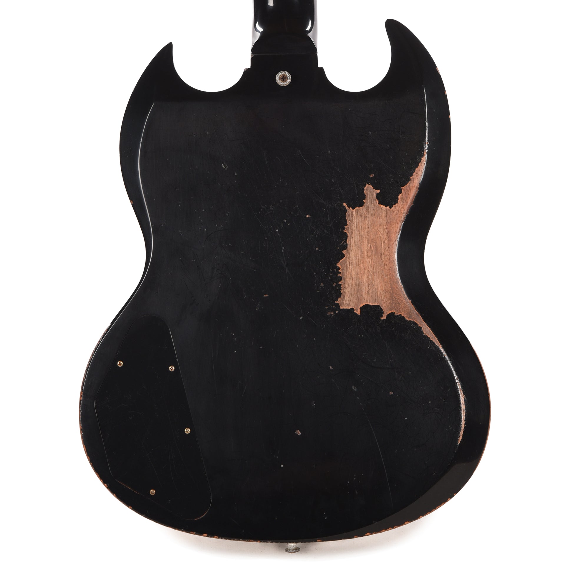 Gibson Custom Shop 1961 Les Paul SG Standard "CME Spec" Antique Ebony Murphy Lab Heavy Aged NH w/Long Maestro Vibrola & Double White Custom "S" Buckers Electric Guitars / Solid Body