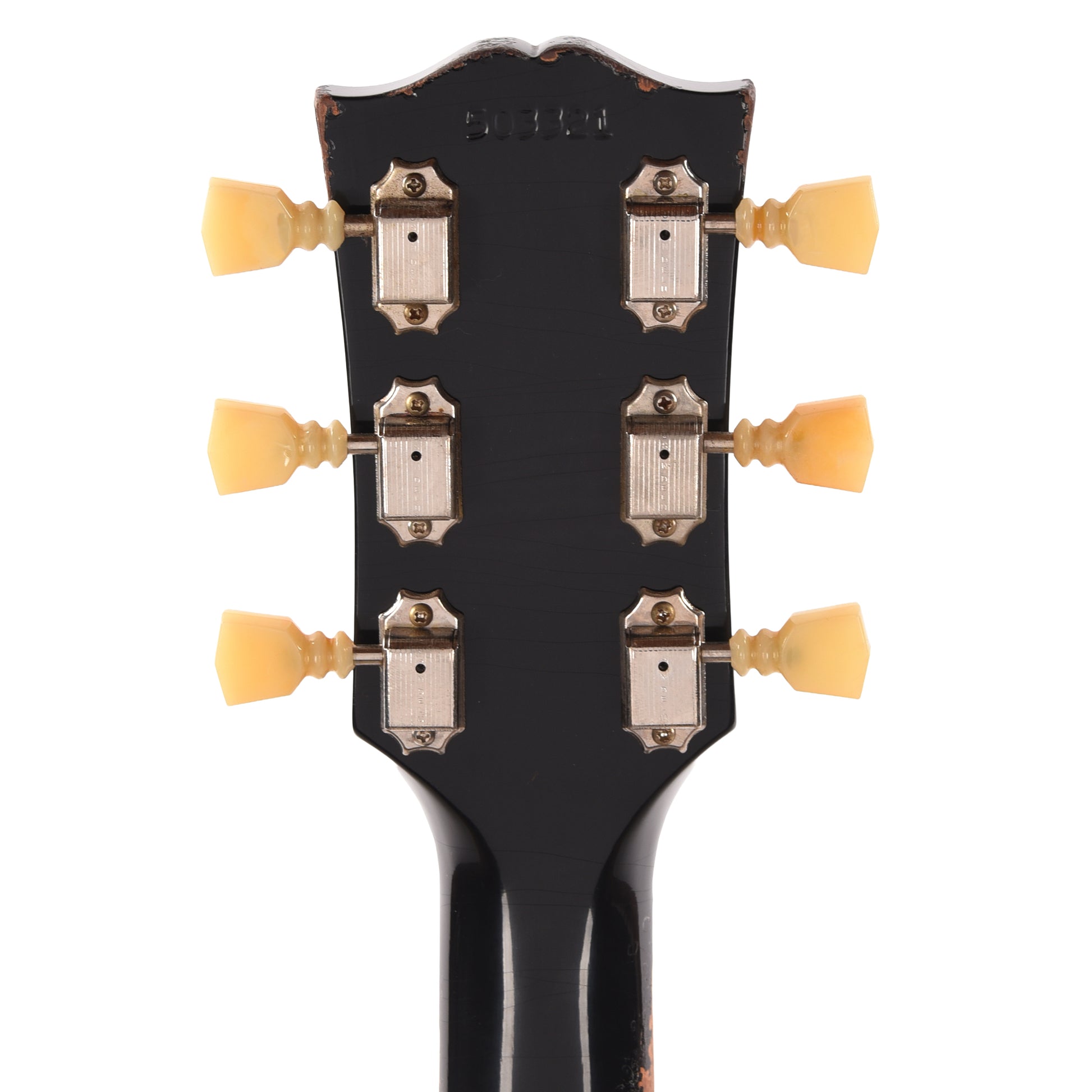 Gibson Custom Shop 1961 Les Paul SG Standard "CME Spec" Antique Ebony Murphy Lab Heavy Aged NH w/Long Maestro Vibrola & Double White Custom "S" Buckers Electric Guitars / Solid Body