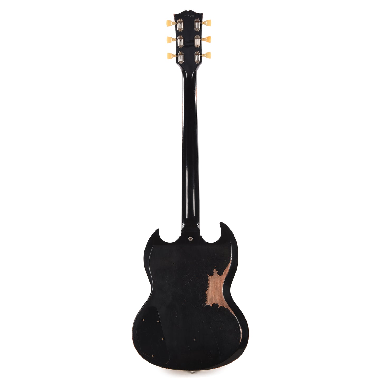 Gibson Custom Shop 1961 Les Paul SG Standard "CME Spec" Antique Ebony Murphy Lab Heavy Aged NH w/Long Maestro Vibrola & Double White Custom "S" Buckers Electric Guitars / Solid Body