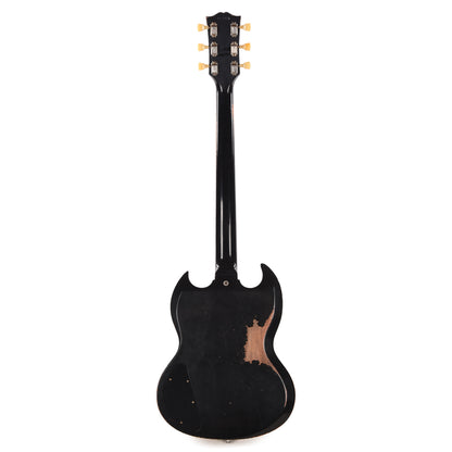 Gibson Custom Shop 1961 Les Paul SG Standard "CME Spec" Antique Ebony Murphy Lab Heavy Aged NH w/Long Maestro Vibrola & Double White Custom "S" Buckers Electric Guitars / Solid Body
