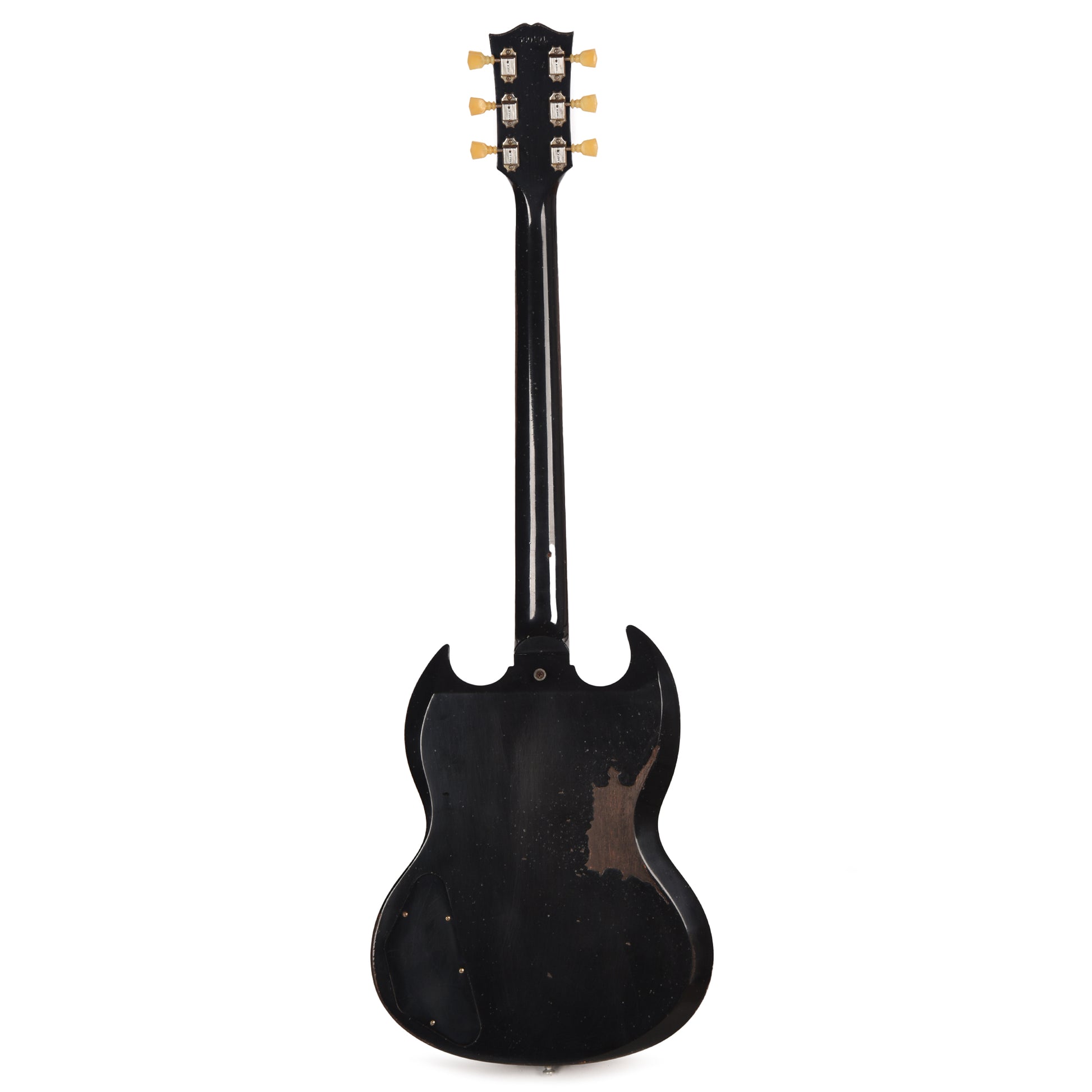 Gibson Custom Shop 1961 Les Paul SG Standard "CME Spec" Antique Ebony Murphy Lab Heavy Aged w/Long Maestro Vibrola Electric Guitars / Solid Body