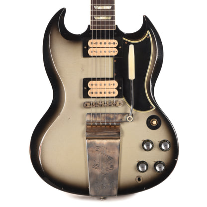 Gibson Custom Shop 1961 Les Paul SG Standard "CME Spec" Antique Silverburst Murphy Lab Heavy Aged NH w/Long Maestro Vibrola & Double White Custom "S" Buckers Electric Guitars / Solid Body