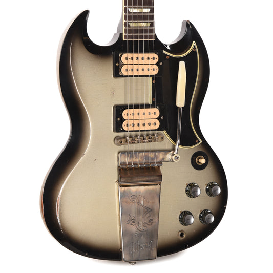 Gibson Custom Shop 1961 Les Paul SG Standard "CME Spec" Antique Silverburst Murphy Lab Heavy Aged NH w/Long Maestro Vibrola & Double White Custom "S" Buckers Electric Guitars / Solid Body