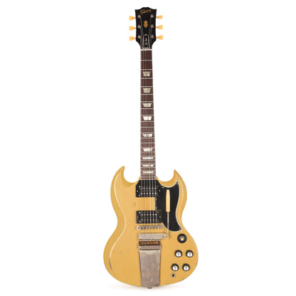 Gibson Custom Shop 1961 Les Paul SG Standard "CME Spec" Antique TV Yellow Murphy Lab Heavy Aged w/Long Maestro Vibrola & Double Black Custom "S" Buckers Electric Guitars / Solid Body