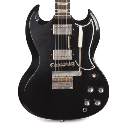 Gibson Custom Shop 1961 Les Paul SG Standard "CME Spec" Heavy Antique Ebony VOS w/Flat Short Maestro Vibrola Electric Guitars / Solid Body
