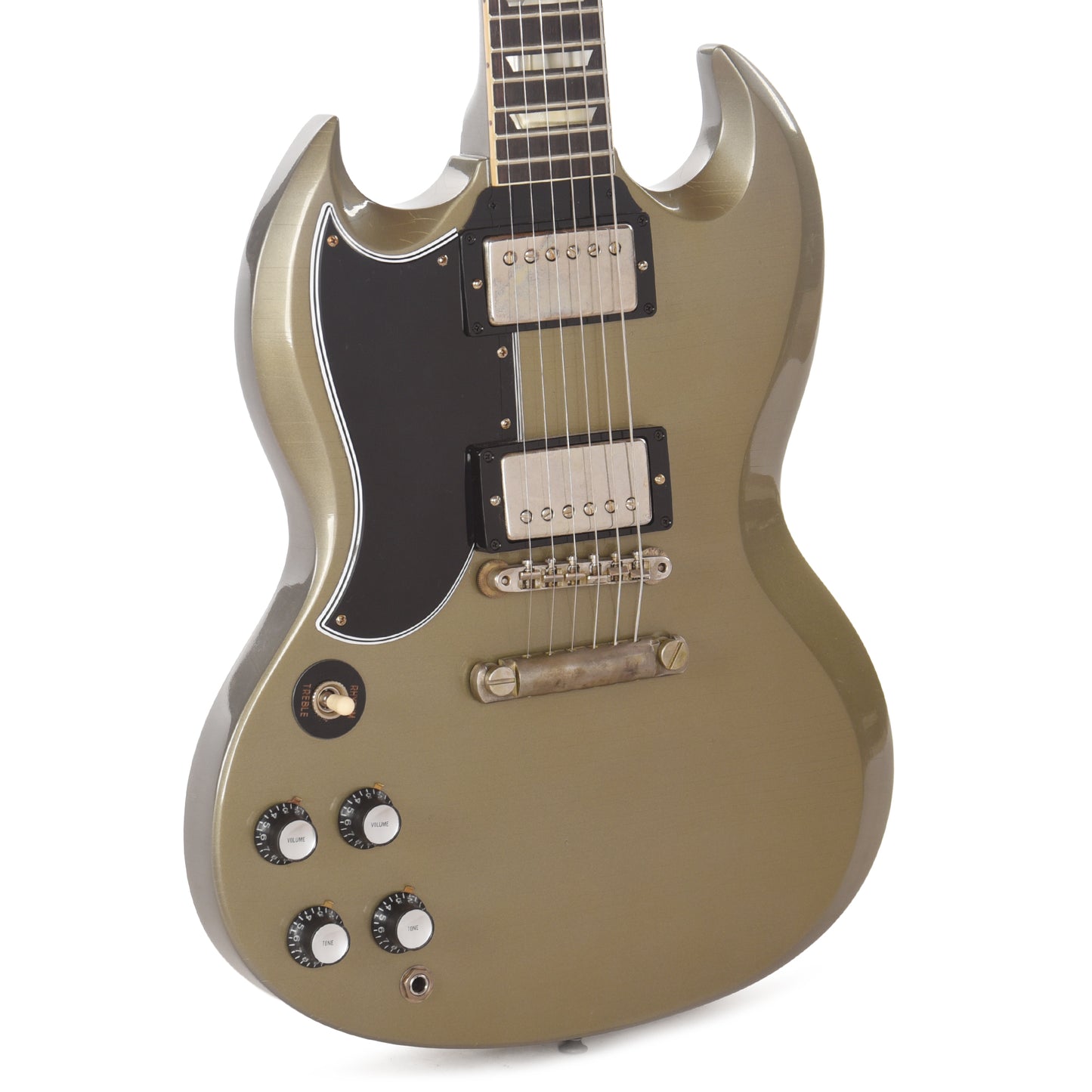 Gibson Custom Shop 1961 Les Paul SG Standard "CME Spec" LEFTY Antique Silver Mist Poly Ultra Light Aged Electric Guitars / Solid Body