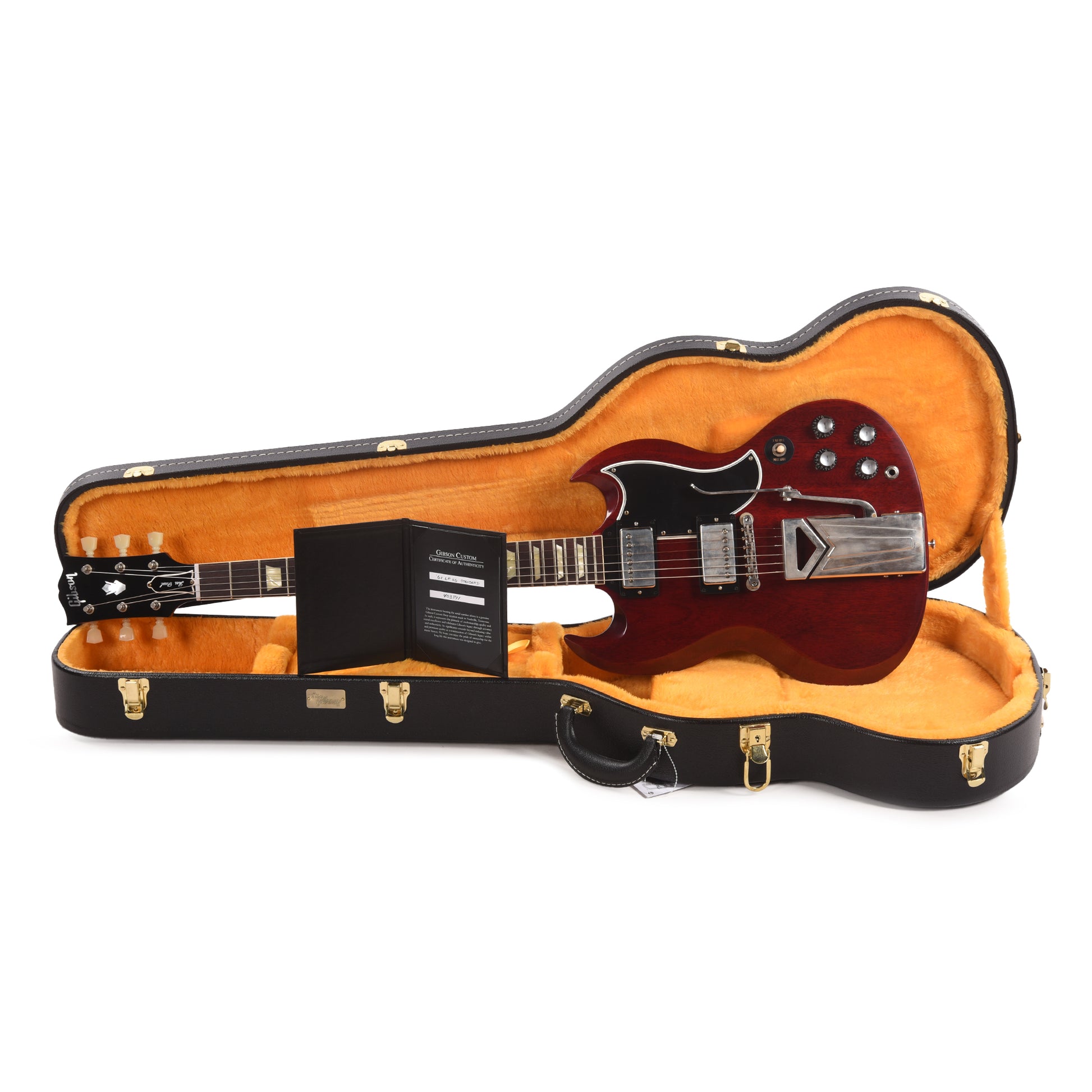 Gibson Custom Shop 1961 SG Les Paul Standard Cherry Red VOS w/Sideway Vibrola Electric Guitars / Solid Body