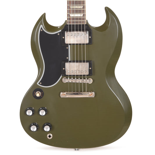 Gibson Custom Shop 1961 SG Les Paul Standard "CME Spec" LEFTY Antique Olive Drab Ultra Light Aged Electric Guitars / Solid Body