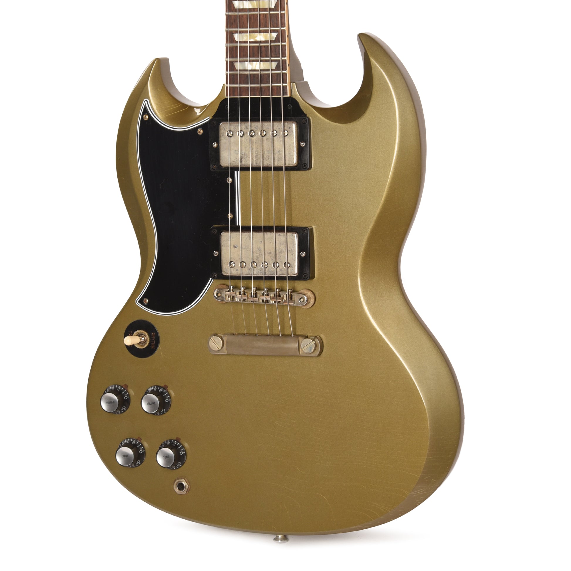 Gibson Custom Shop 1961 SG Les Paul Standard "CME Spec" LEFTY Antique Silver Mist Poly Ultra Light Aged Electric Guitars / Solid Body