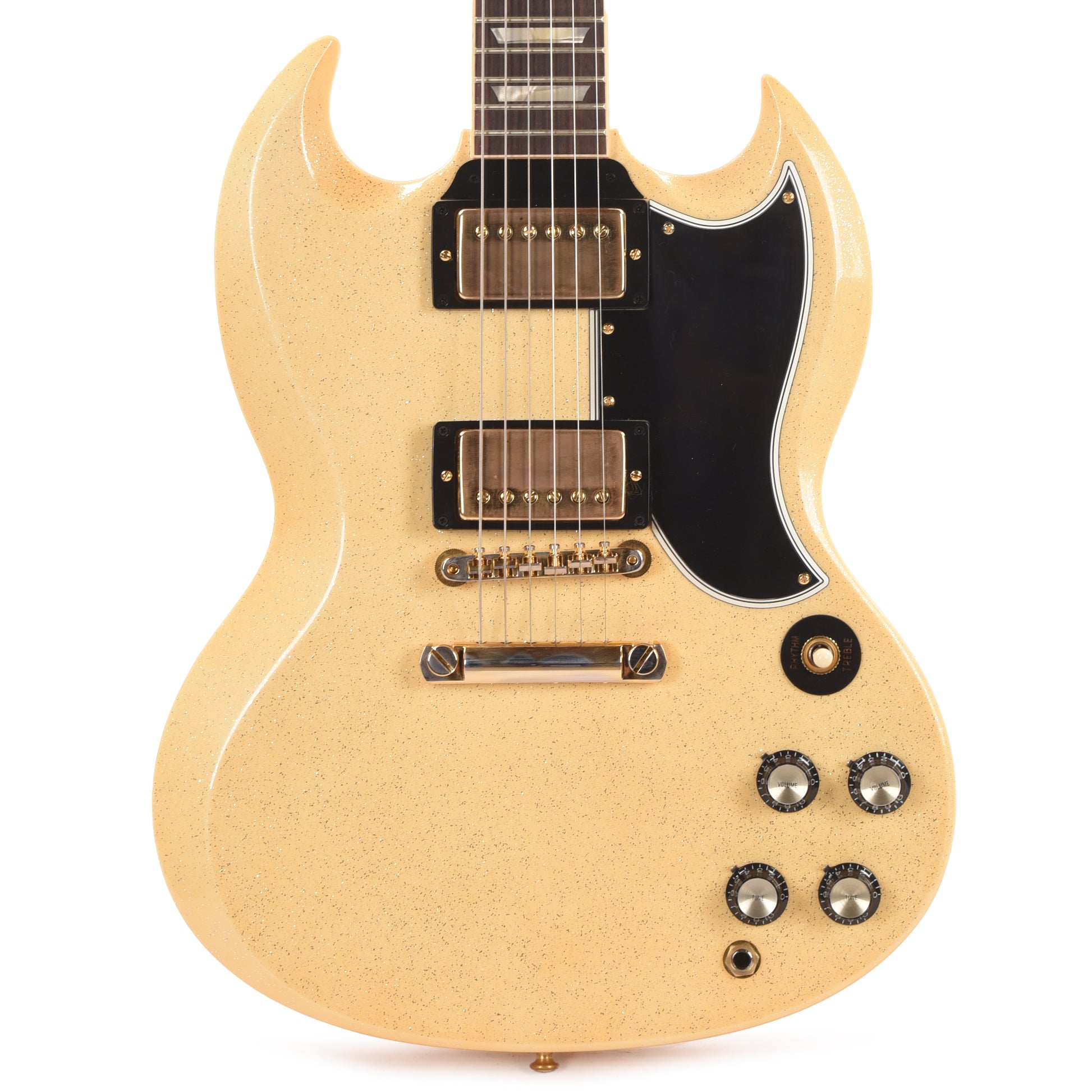 Gibson Custom Shop 1961 SG Standard Reissue "CME Spec" Heavy Antique White Sparkle VOS Electric Guitars / Solid Body