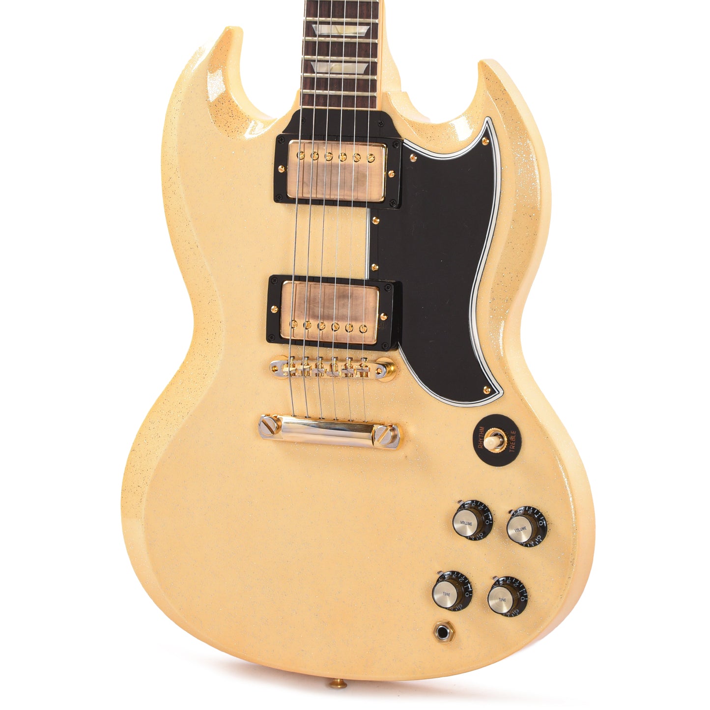 Gibson Custom Shop 1961 SG Standard Reissue "CME Spec" Heavy Antique White Sparkle VOS Electric Guitars / Solid Body