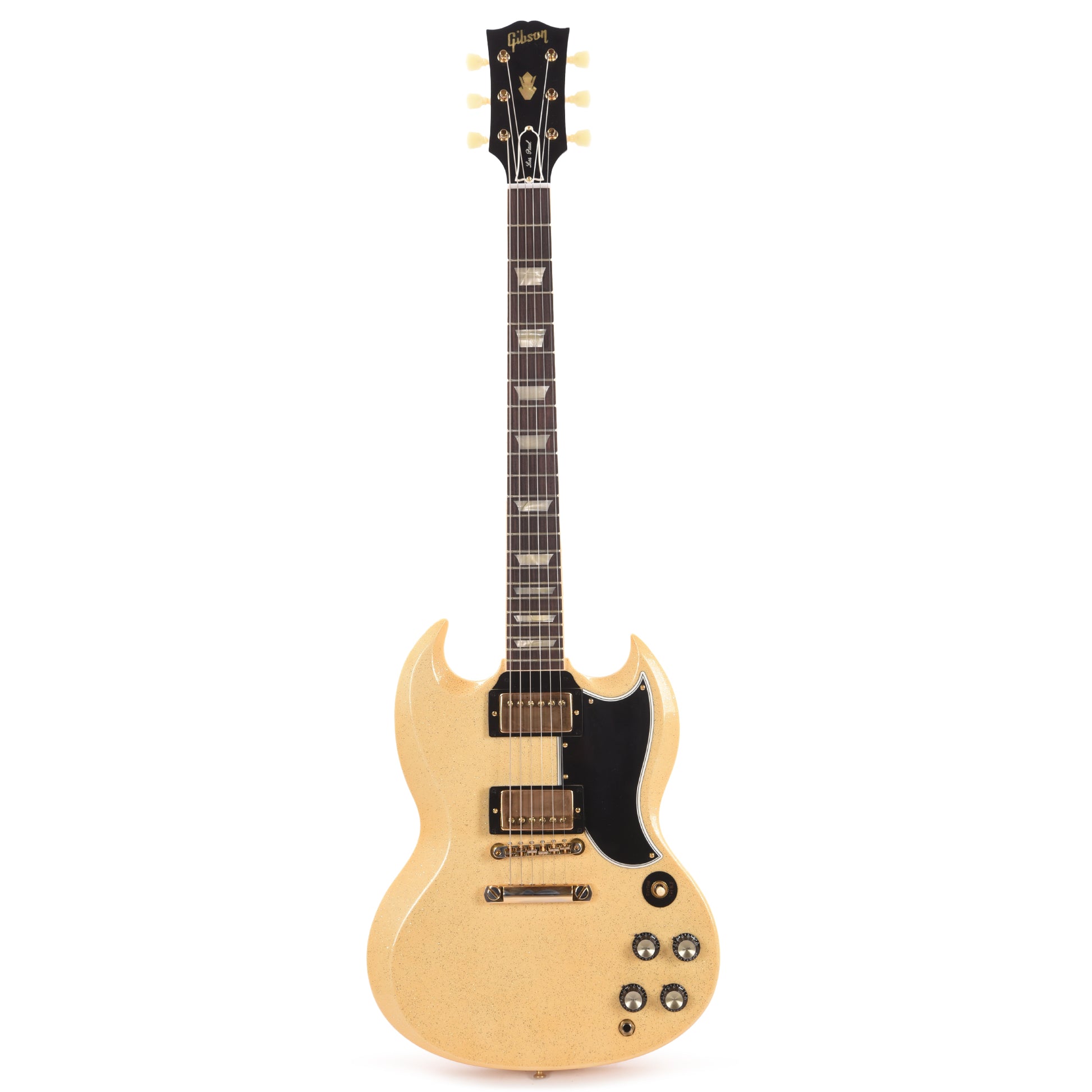 Gibson Custom Shop 1961 SG Standard Reissue "CME Spec" Heavy Antique White Sparkle VOS Electric Guitars / Solid Body