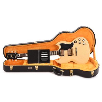 Gibson Custom Shop 1961 SG Standard Reissue "CME Spec" Heavy Antique White Sparkle VOS Electric Guitars / Solid Body