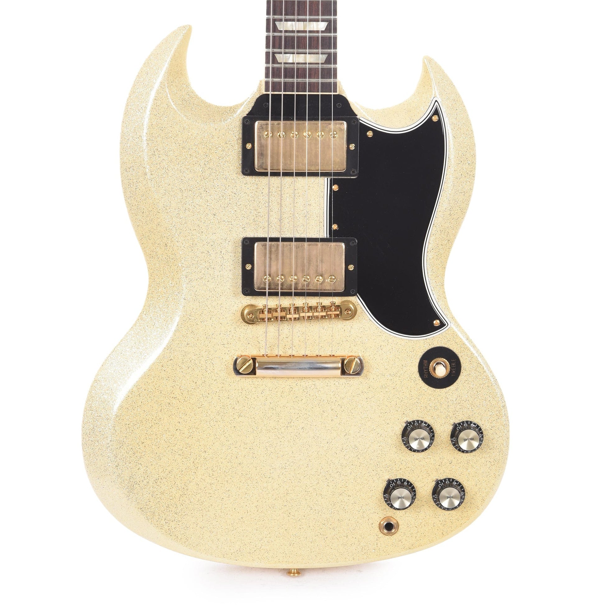Gibson Custom Shop 1961 SG Standard Reissue "CME Spec" Heavy Antique White Sparkle VOS Electric Guitars / Solid Body