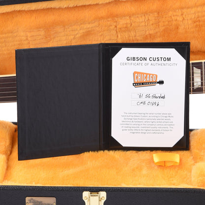 Gibson Custom Shop 1961 SG Standard Reissue "CME Spec" Heavy Antique White Sparkle VOS Electric Guitars / Solid Body