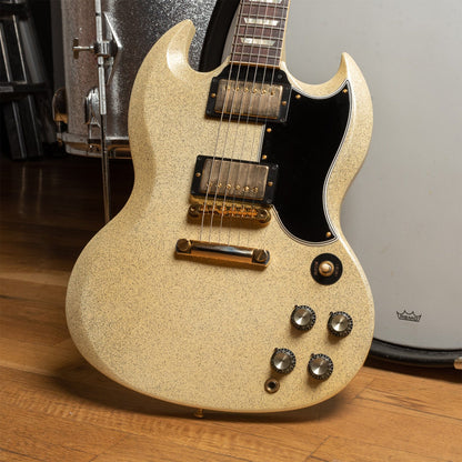 Gibson Custom Shop 1961 SG Standard Reissue "CME Spec" Heavy Antique White Sparkle VOS Electric Guitars / Solid Body