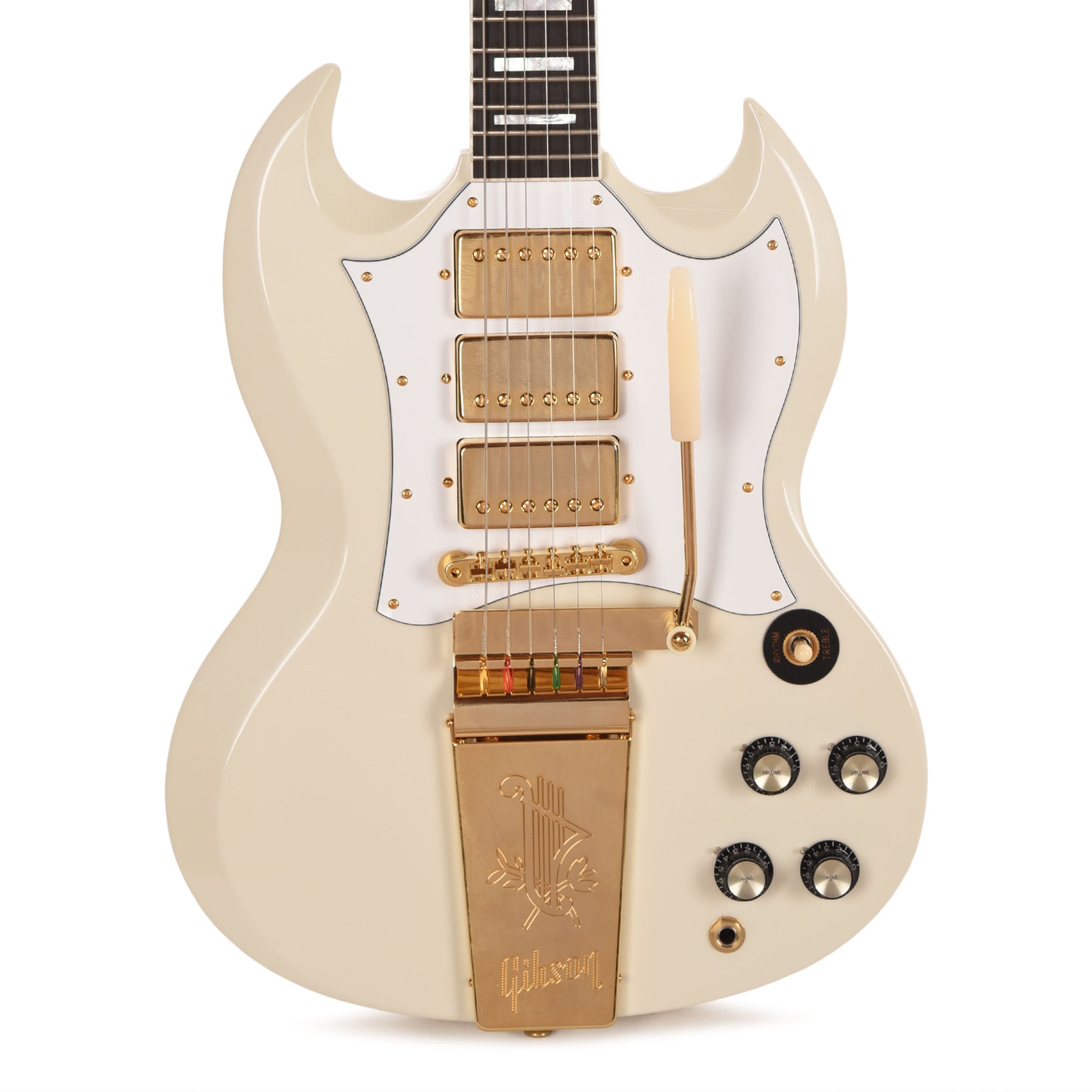 Gibson Custom Shop 1963 Les Paul SG Custom "CME Spec" Polaris White VOS w/Maestro Vibrola & Full Batwing Pickguard Electric Guitars / Solid Body
