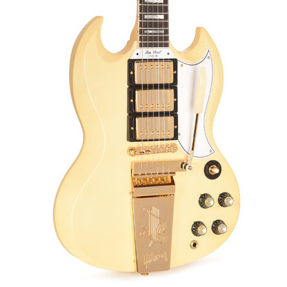 Gibson Custom Shop 1963 Les Paul SG Custom Reissue w/Maestro Classic White VOS Electric Guitars / Solid Body