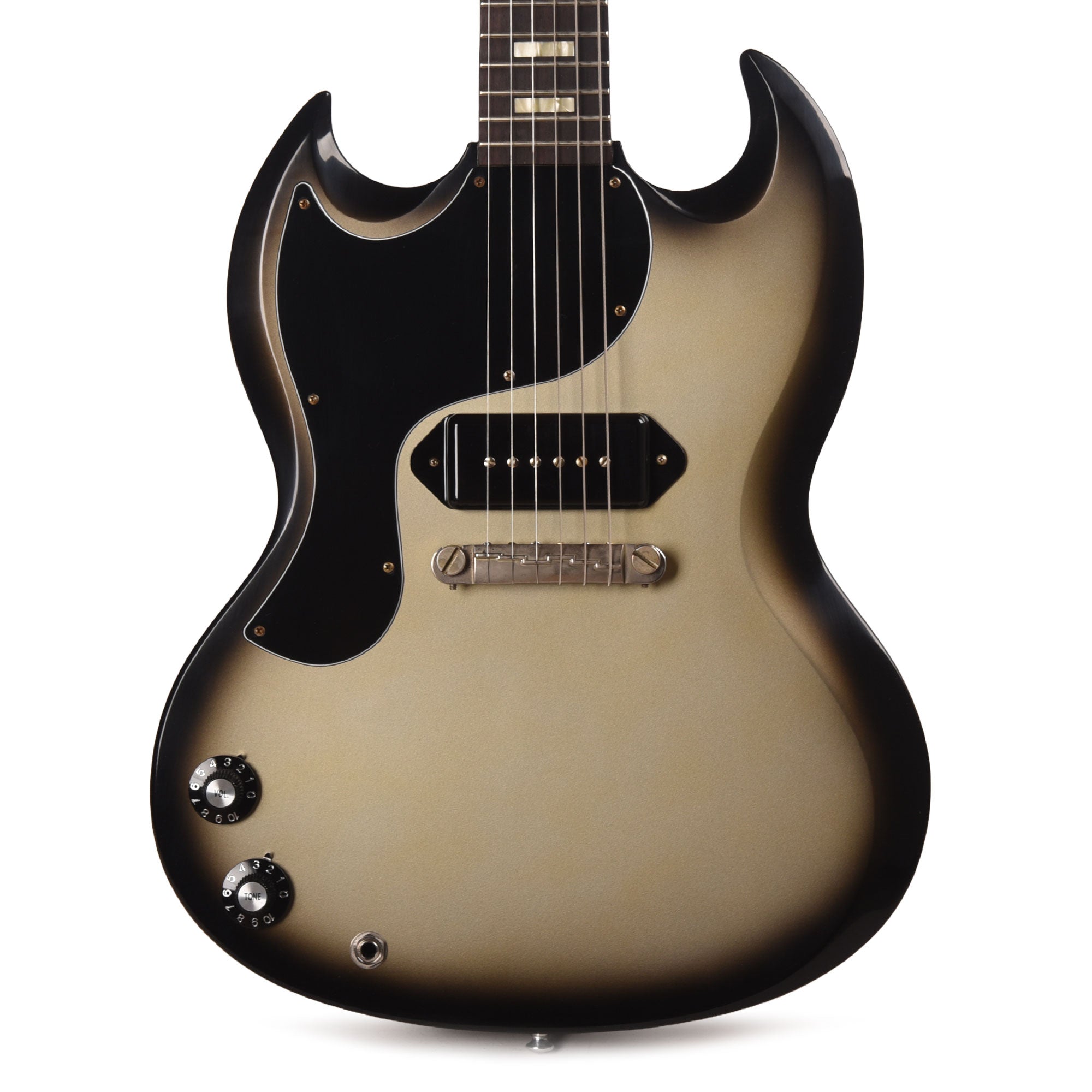 Gibson Custom Shop 1963 SG Junior LEFTY Silverburst VOS Electric Guitars / Solid Body