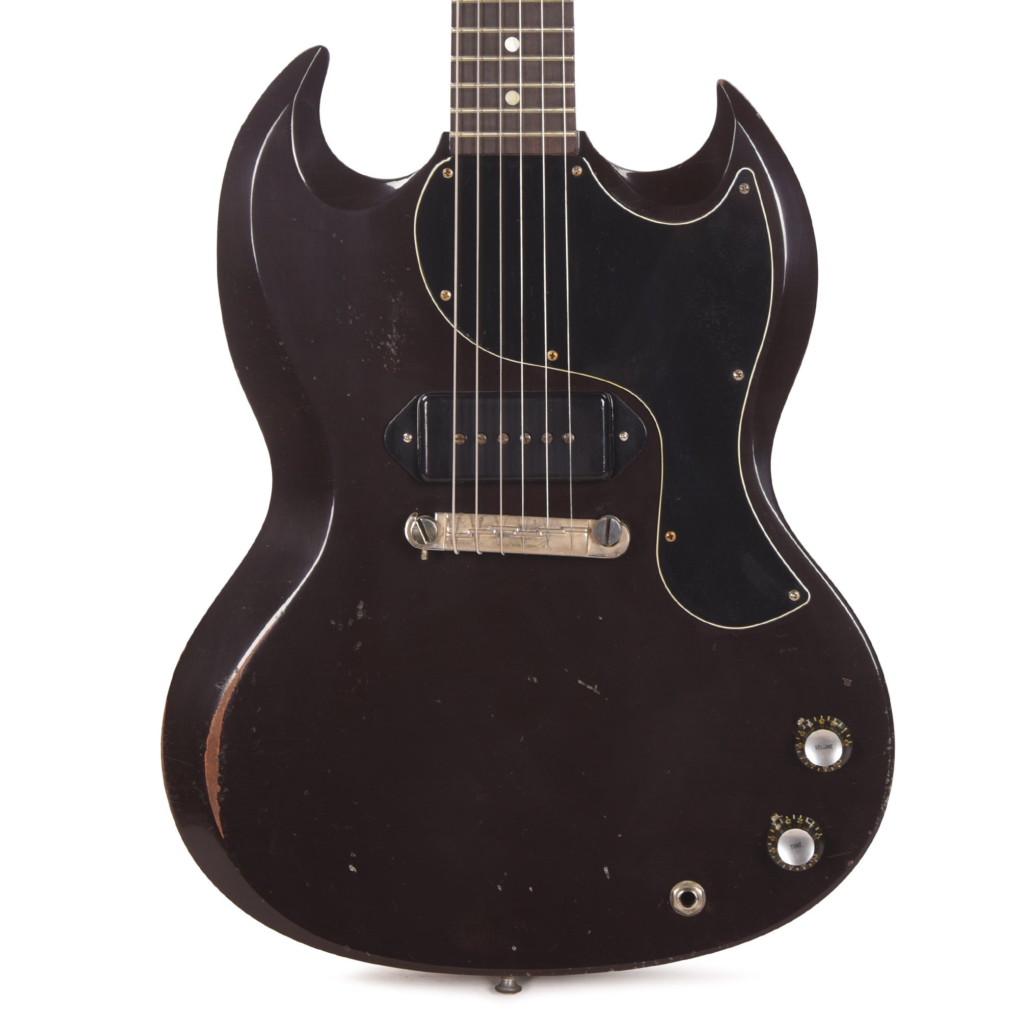 Gibson Custom Shop 1963 SG Junior Oxblood Murphy Lab Heavy Aged w/Lightning Bar Electric Guitars / Solid Body