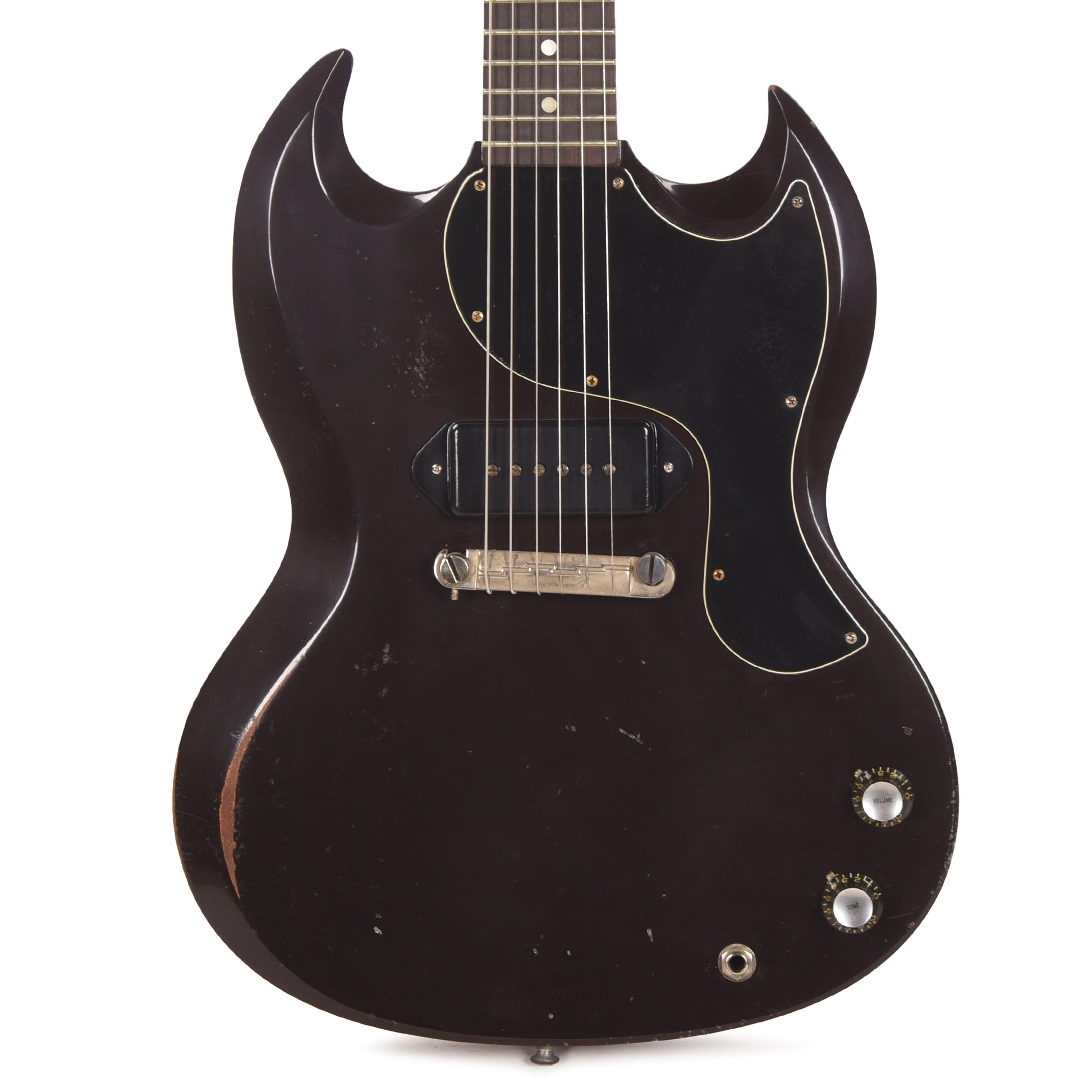 Gibson Custom Shop 1963 SG Junior Oxblood Murphy Lab Heavy Aged w/Lightning Bar Electric Guitars / Solid Body