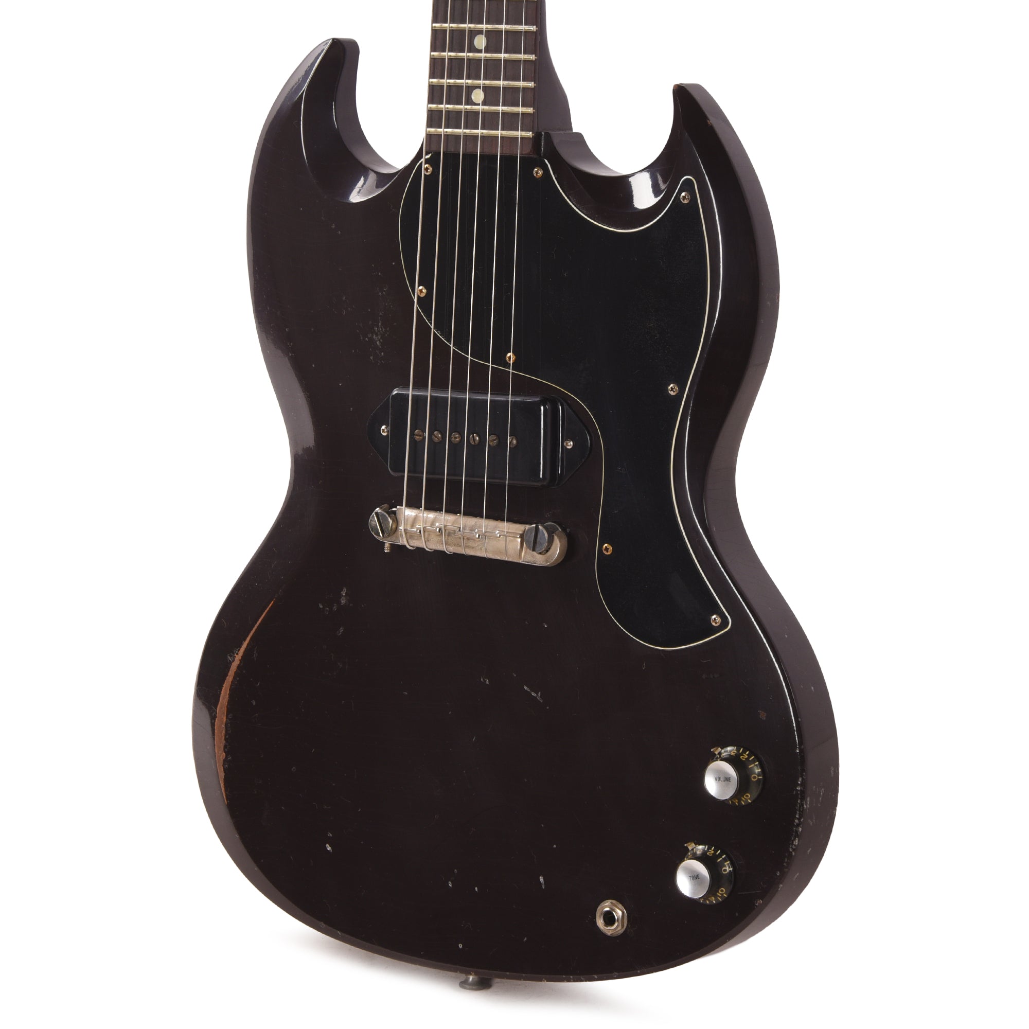 Gibson Custom Shop 1963 SG Junior Oxblood Murphy Lab Heavy Aged w/Lightning Bar Electric Guitars / Solid Body