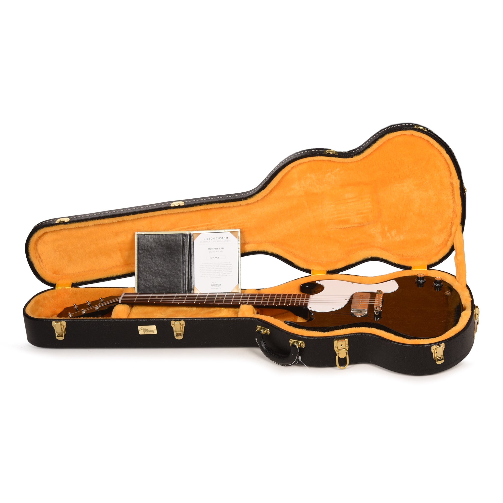 Gibson Custom Shop 1963 SG Junior Silver Fox Murphy Lab Light Aged Electric Guitars / Solid Body