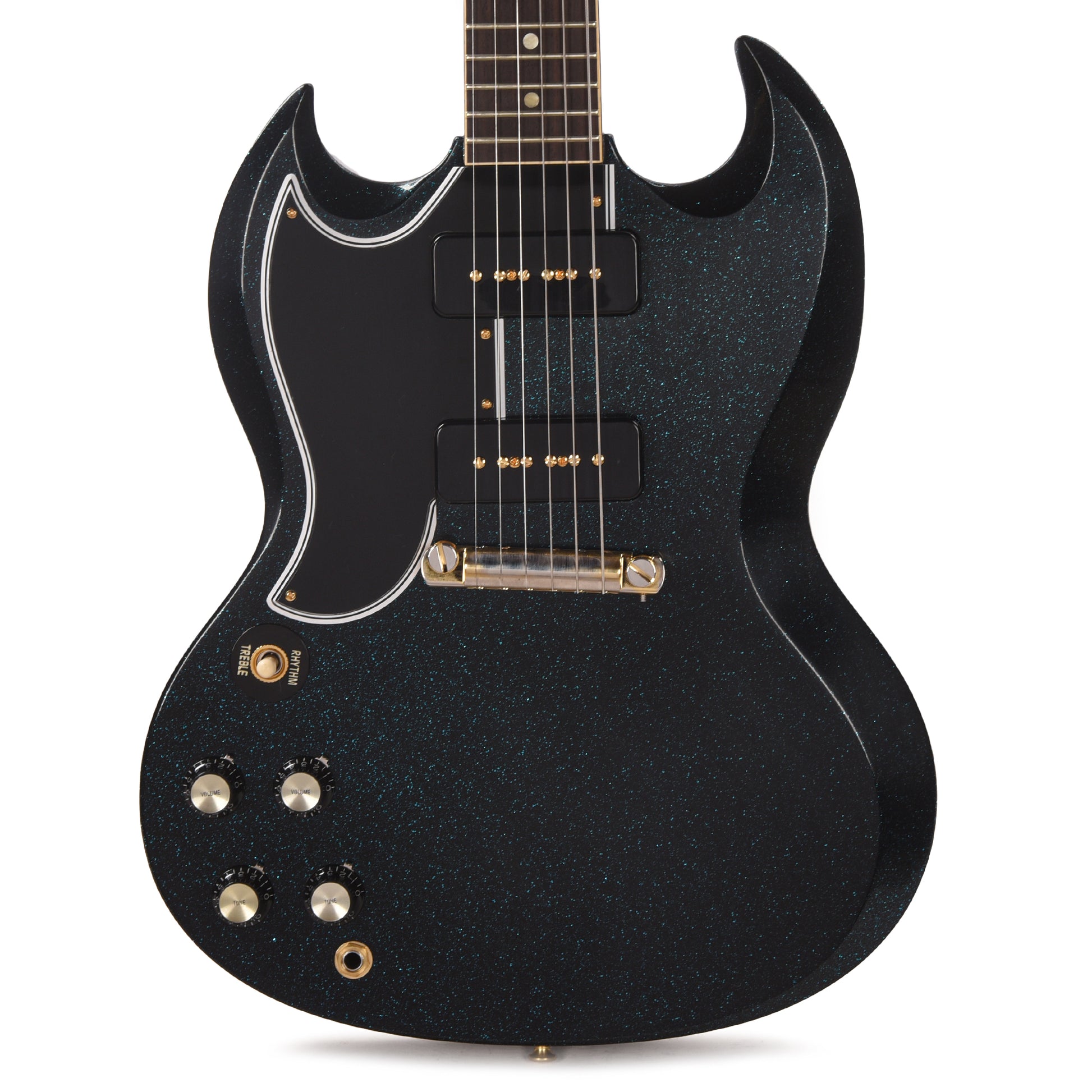 Gibson Custom Shop 1963 SG Special LEFTY Antique Brunswick Blue Sparkle VOS w/Lightning Bar Electric Guitars / Solid Body