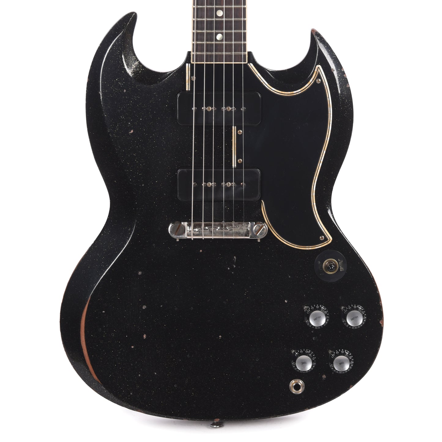 Gibson Custom Shop 1963 SG Special Reissue Antique Black Sparkle Murphy Lab Heavy Aged Electric Guitars / Solid Body